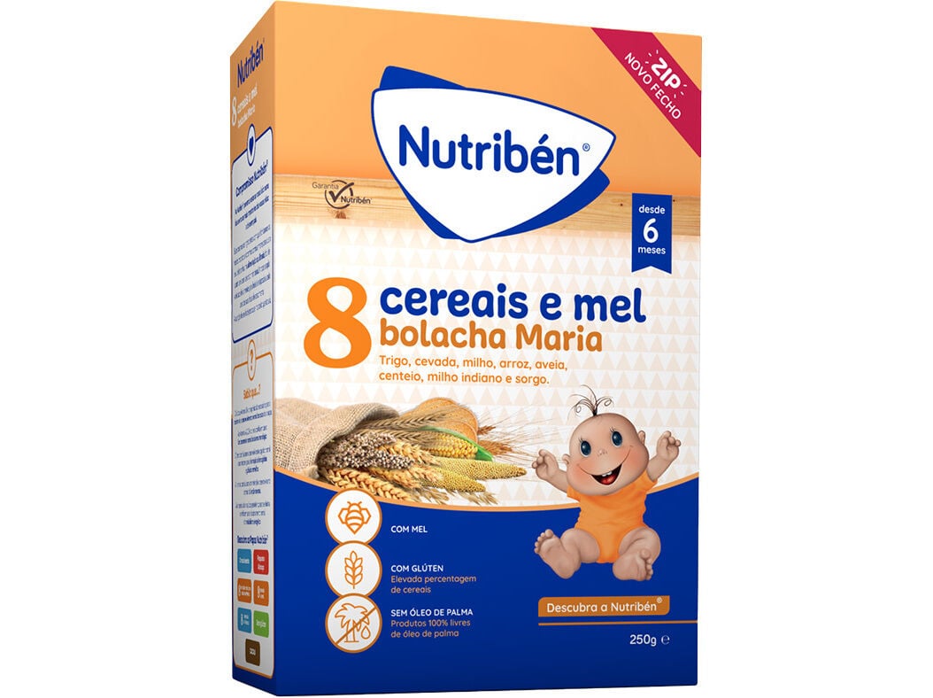 PAPA NUTRIBEN 8 CEREAIS BOLACHA MARIA 250G