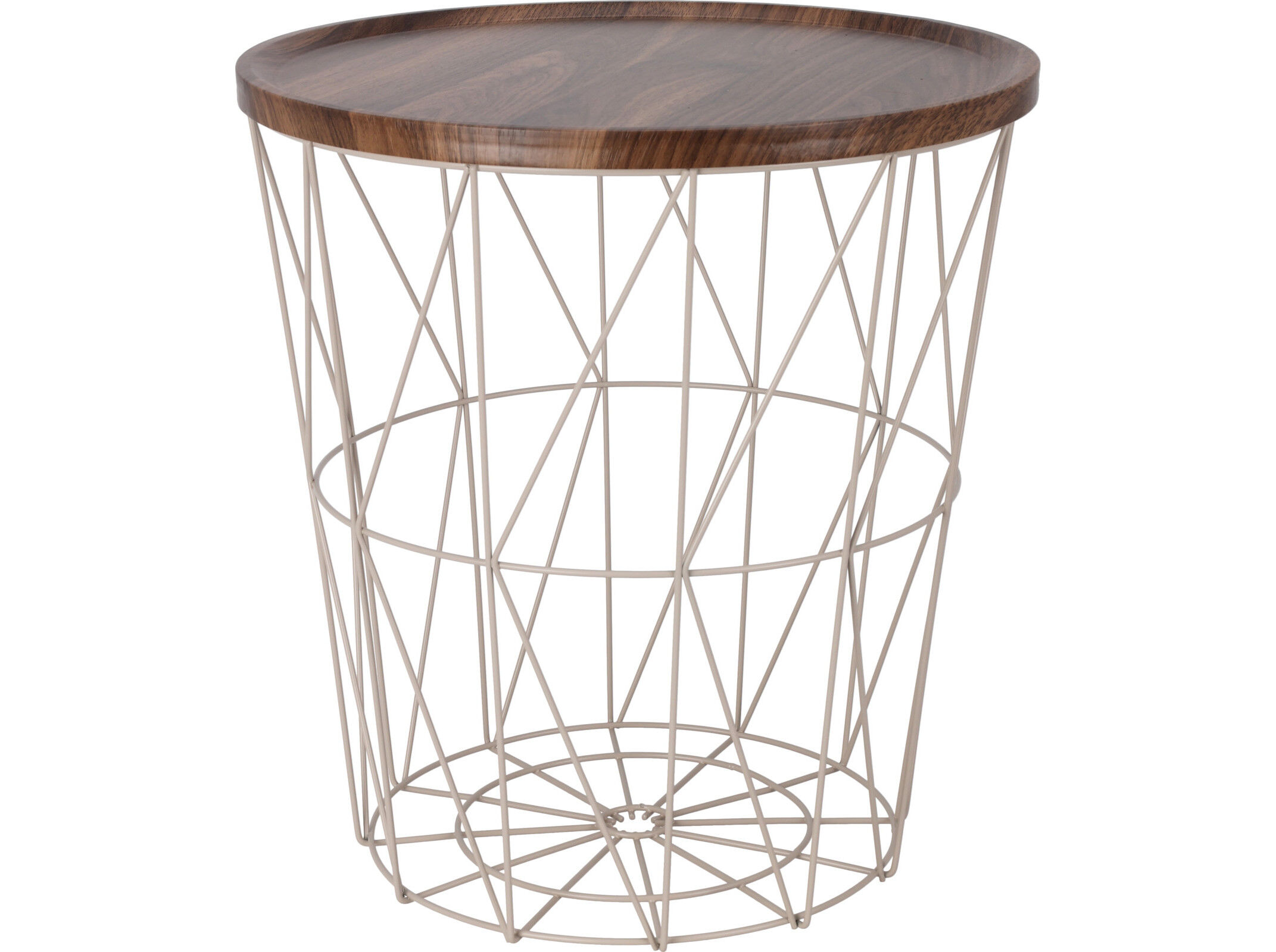 MESA APOIO CASTANHO 37X39CM image number 1