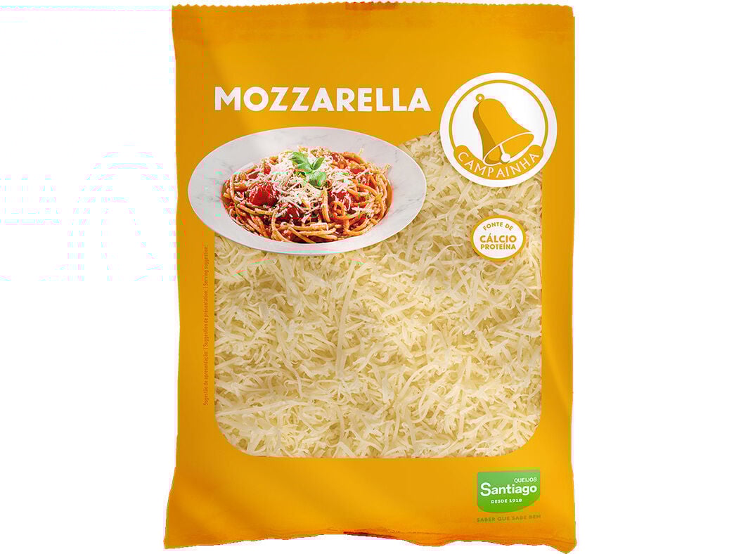 QUEIJO CAMPAINHA MOZZARELLA RALADO 150G image number 0
