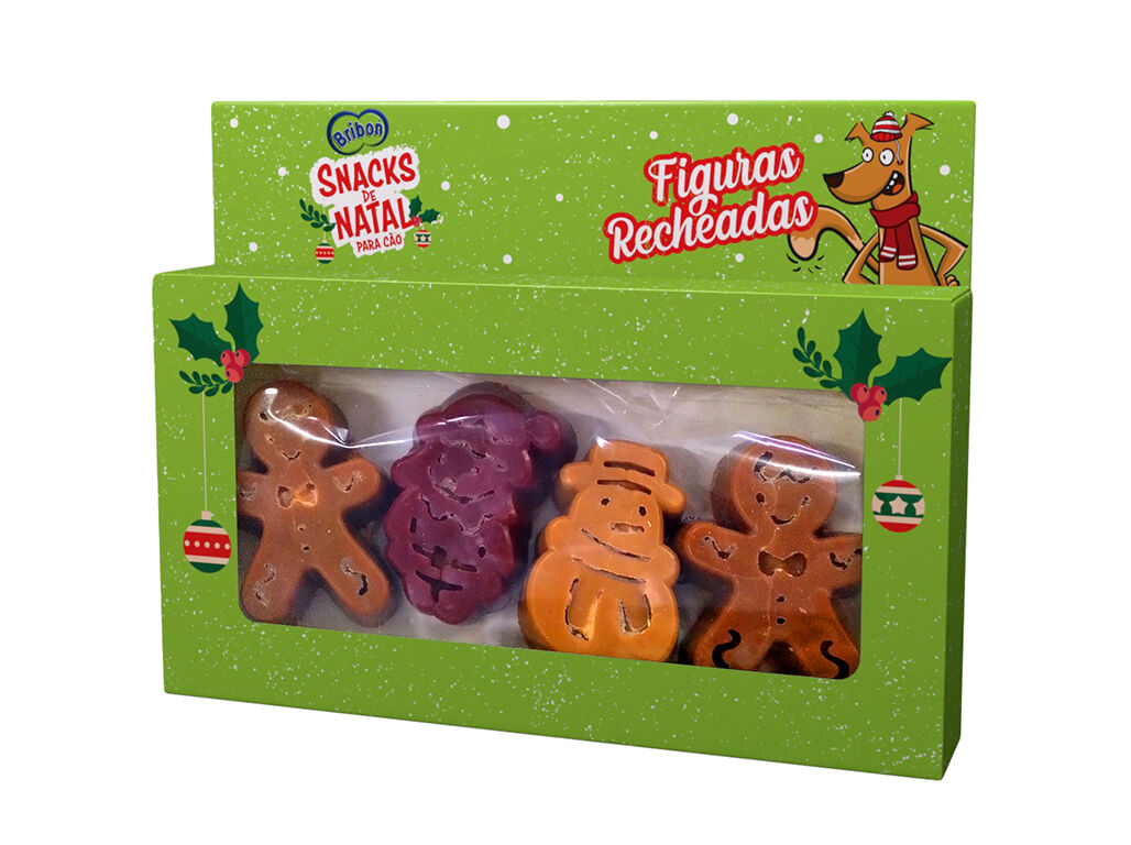 SNACKS NATAL PARA C&Atilde;O BRIBON FIGURAS RECHEADAS image number 1