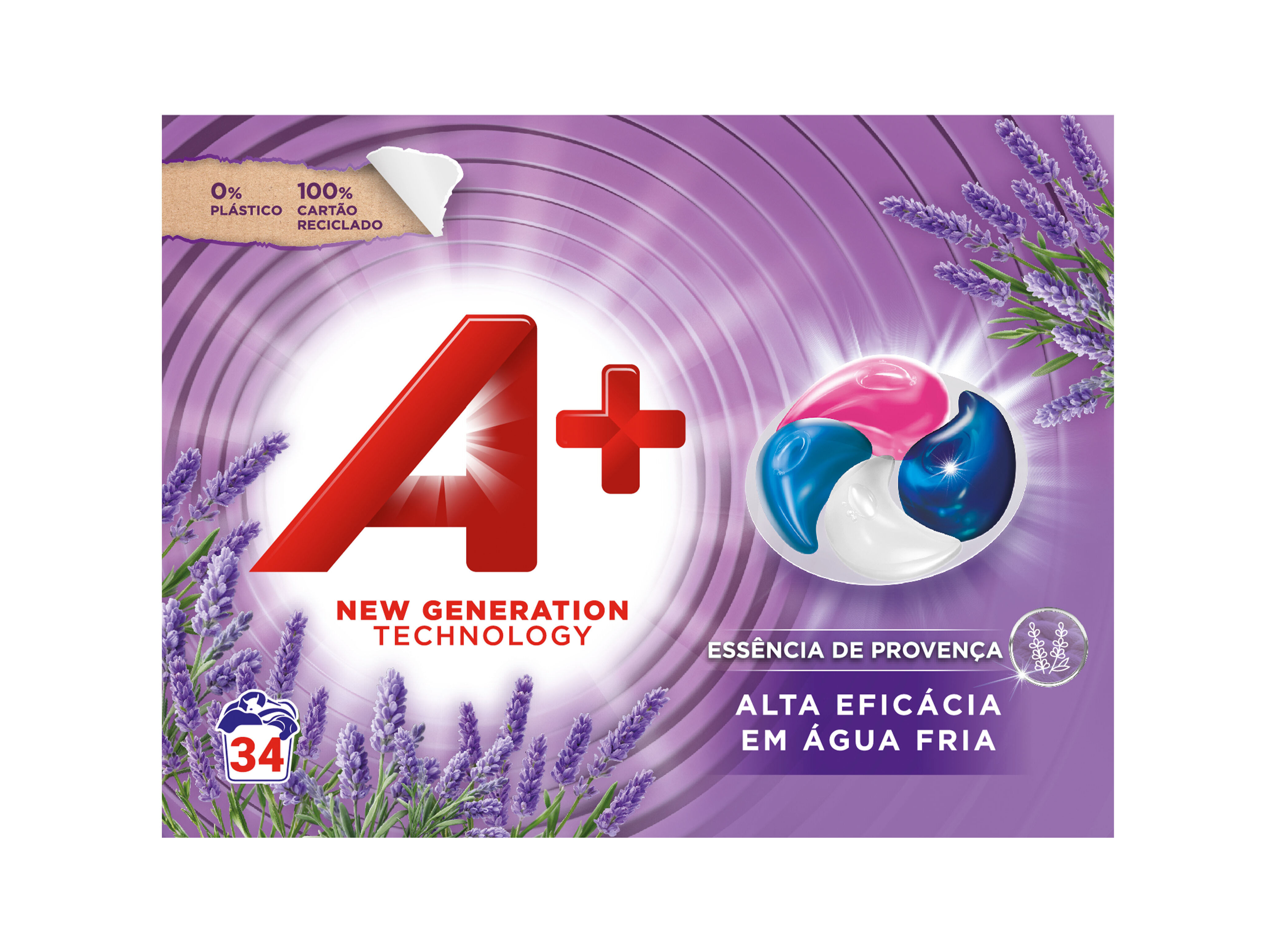 DETERGENTE ROUPA M&Aacute;QUINA C&Aacute;PSULAS A+ ESS&Ecirc;NCIA DA PROVEN&Ccedil;A 34D image number 1