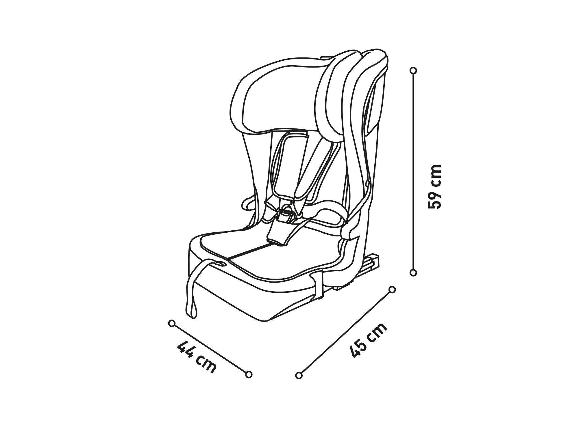 CADEIRA AUTO I-SIZE ASALVO 76-150 CM CINZA image number 4