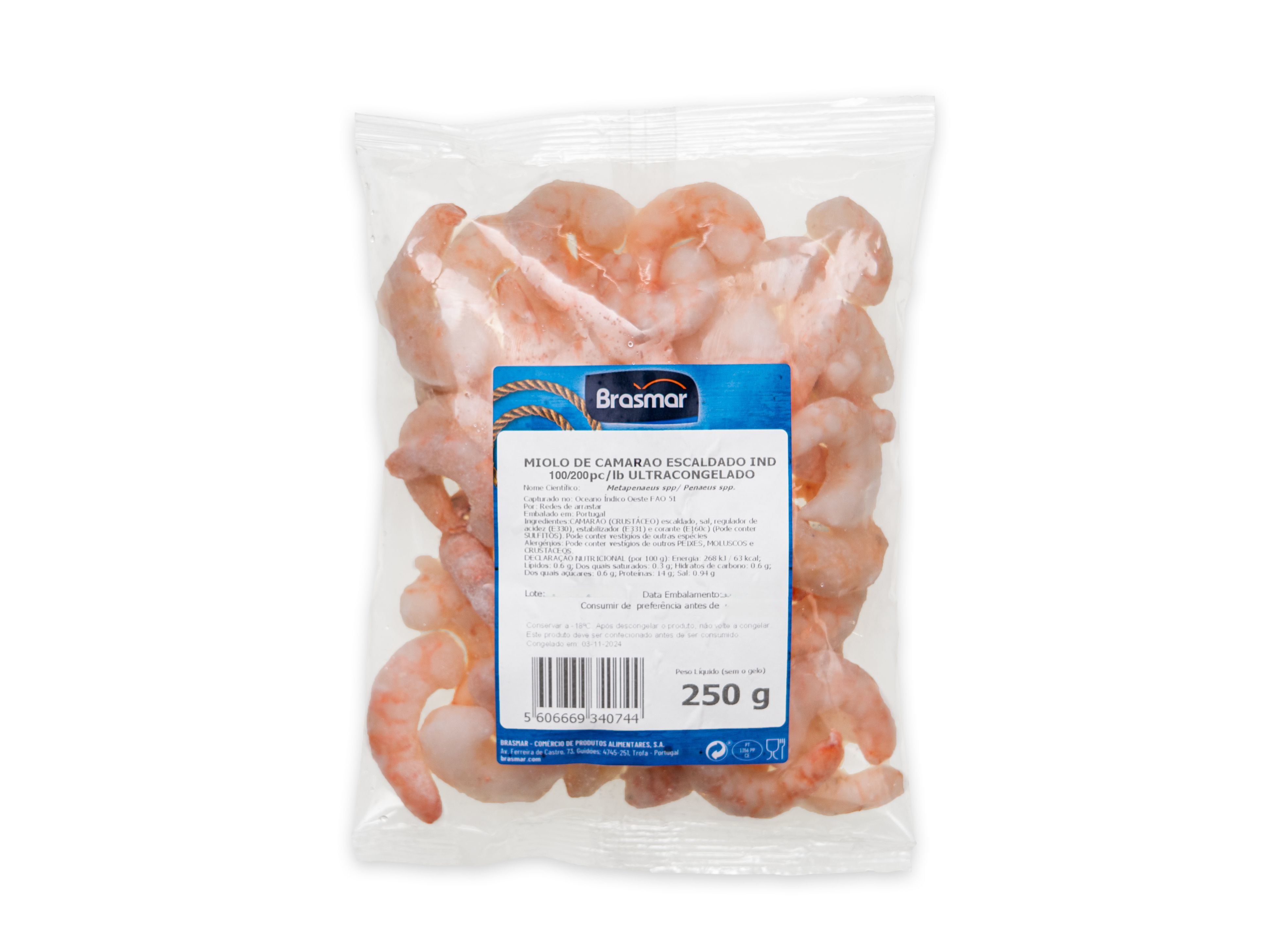 MIOLO DE CAMAR&Atilde;O BRASMAR 100/200 250G