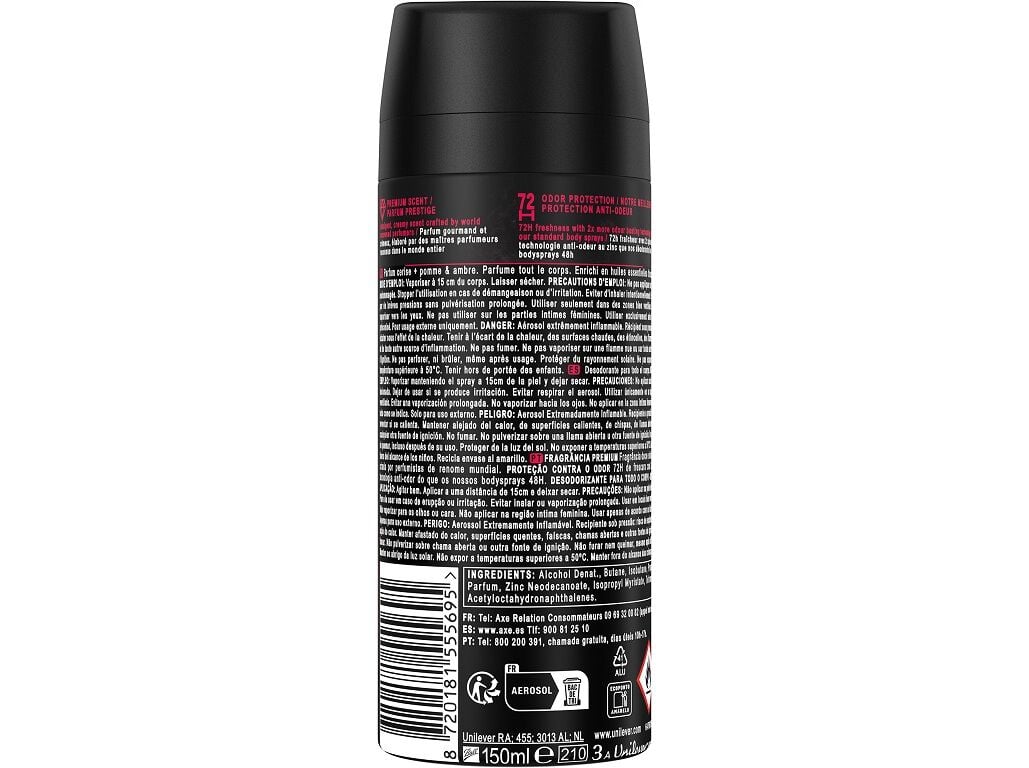 DESODORIZANTE AXE CHERRY FIZZ 150ML image number 1