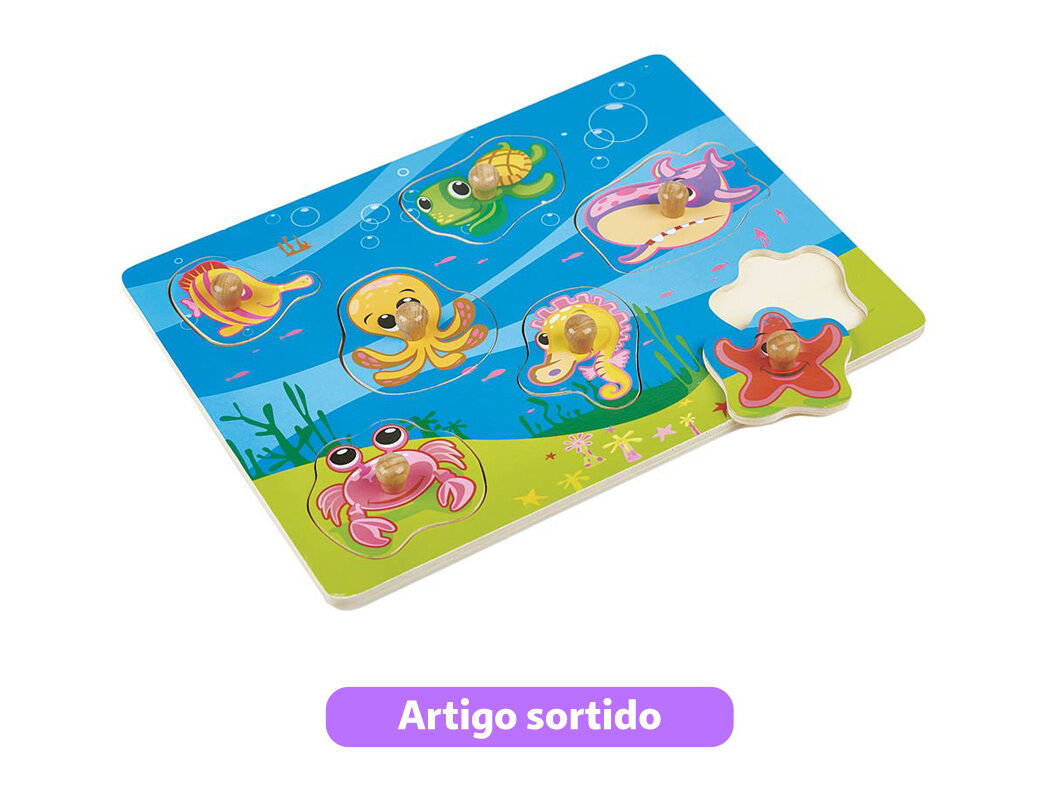 PUZZLE ONE TWO FUN EM MADEIRA MODELOS SORTIDOS image number 2