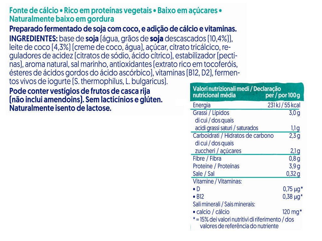 YOFU ALPRO NATURAL COM C&Ocirc;CO 400G image number 1