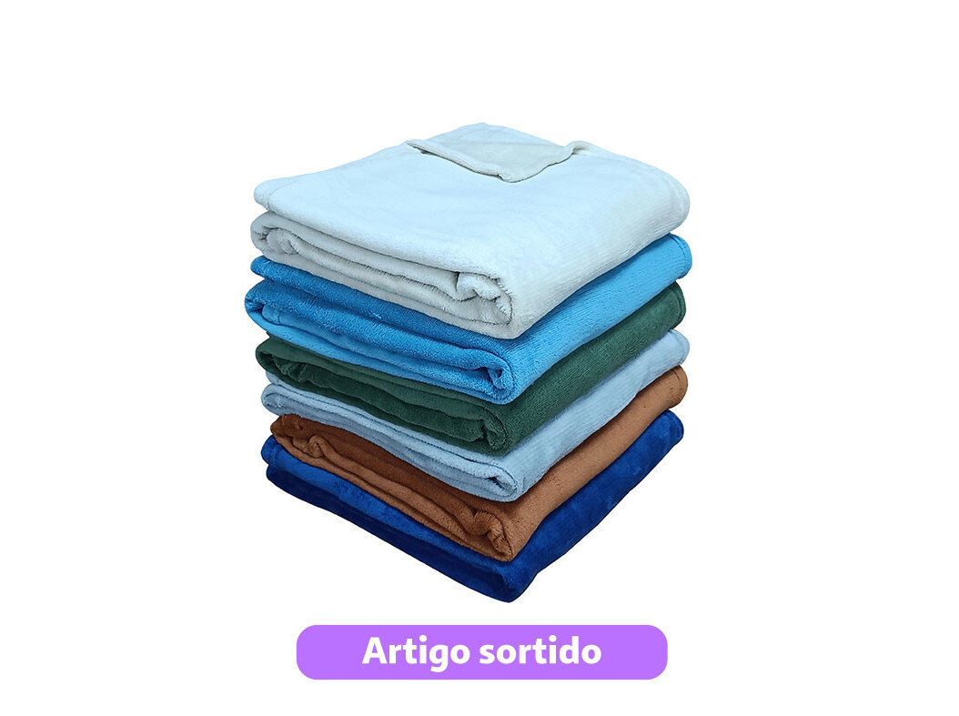 MANTA CORAL ACTUEL 180GSM 125X150CM CORES SORTIDAS