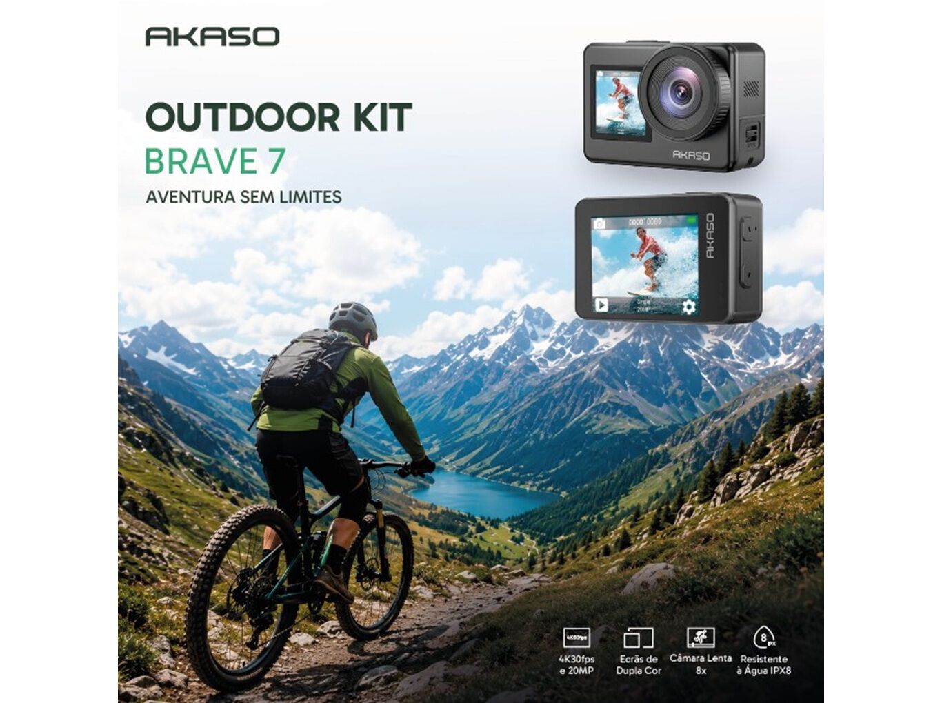 KIT CAMARA AVENTURA AKASO BRAVE 7 image number 4