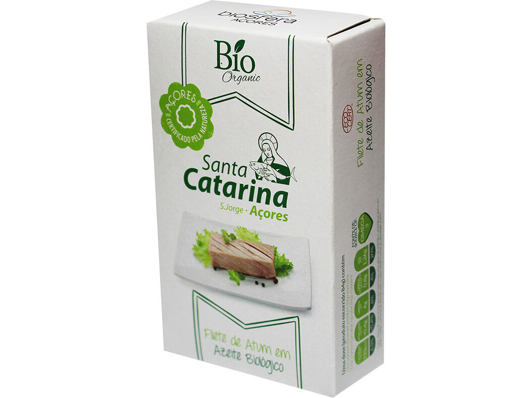 ATUM SANTA CATARINA FILETE AZEITE BIOL&Oacute;GICO 120G