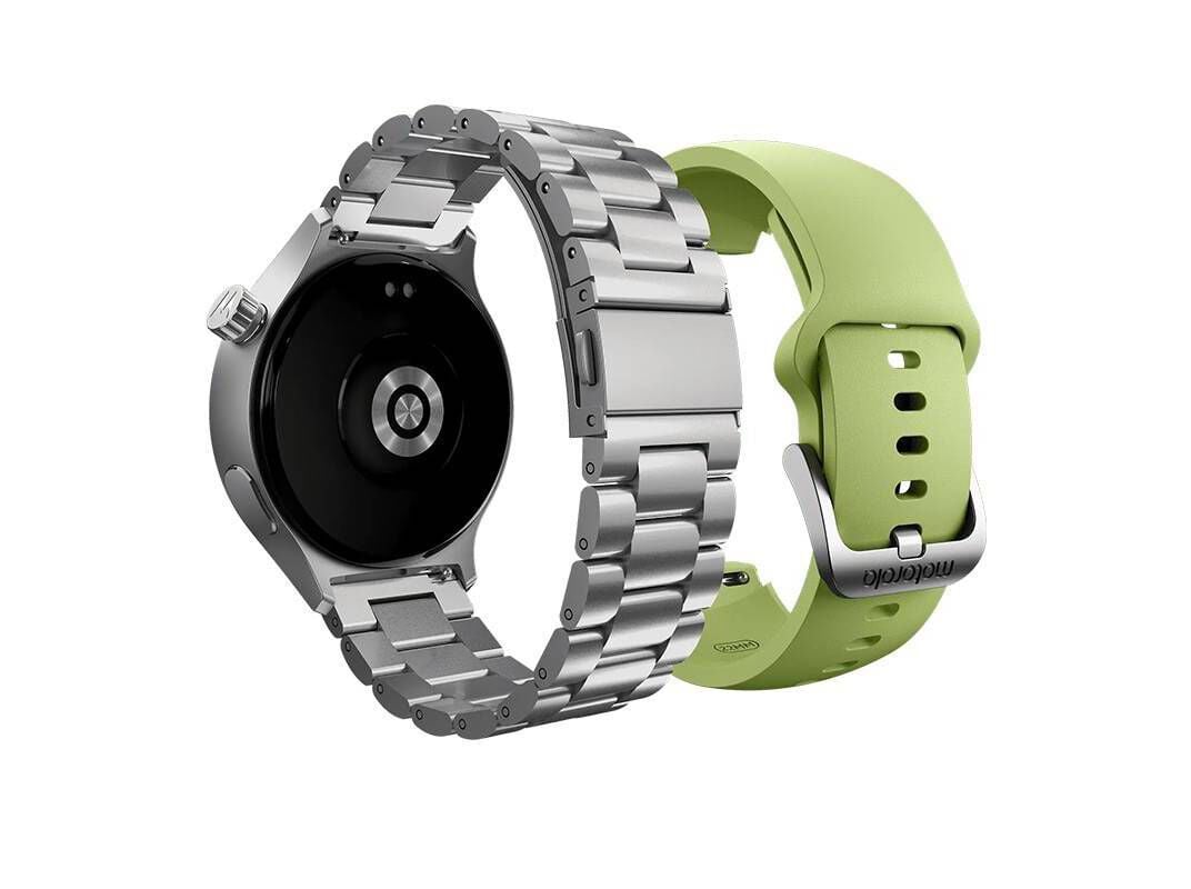 SMARTWATCH MOTOROLA MOTO WATCH MATTE SILVER + HERBAL GARDEN BAND image number 5