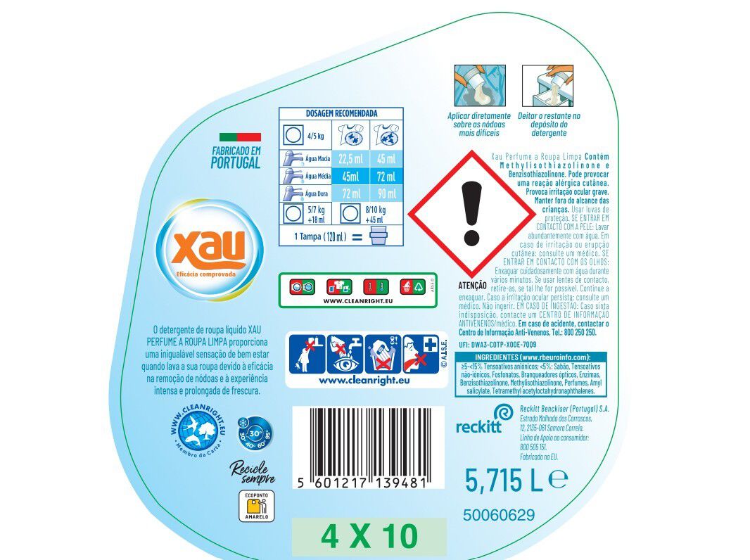 DETERGENTE ROUPA M&Aacute;QUINA XAU+VANISH 105D + L. M&Aacute;QUINA 250ML image number 1