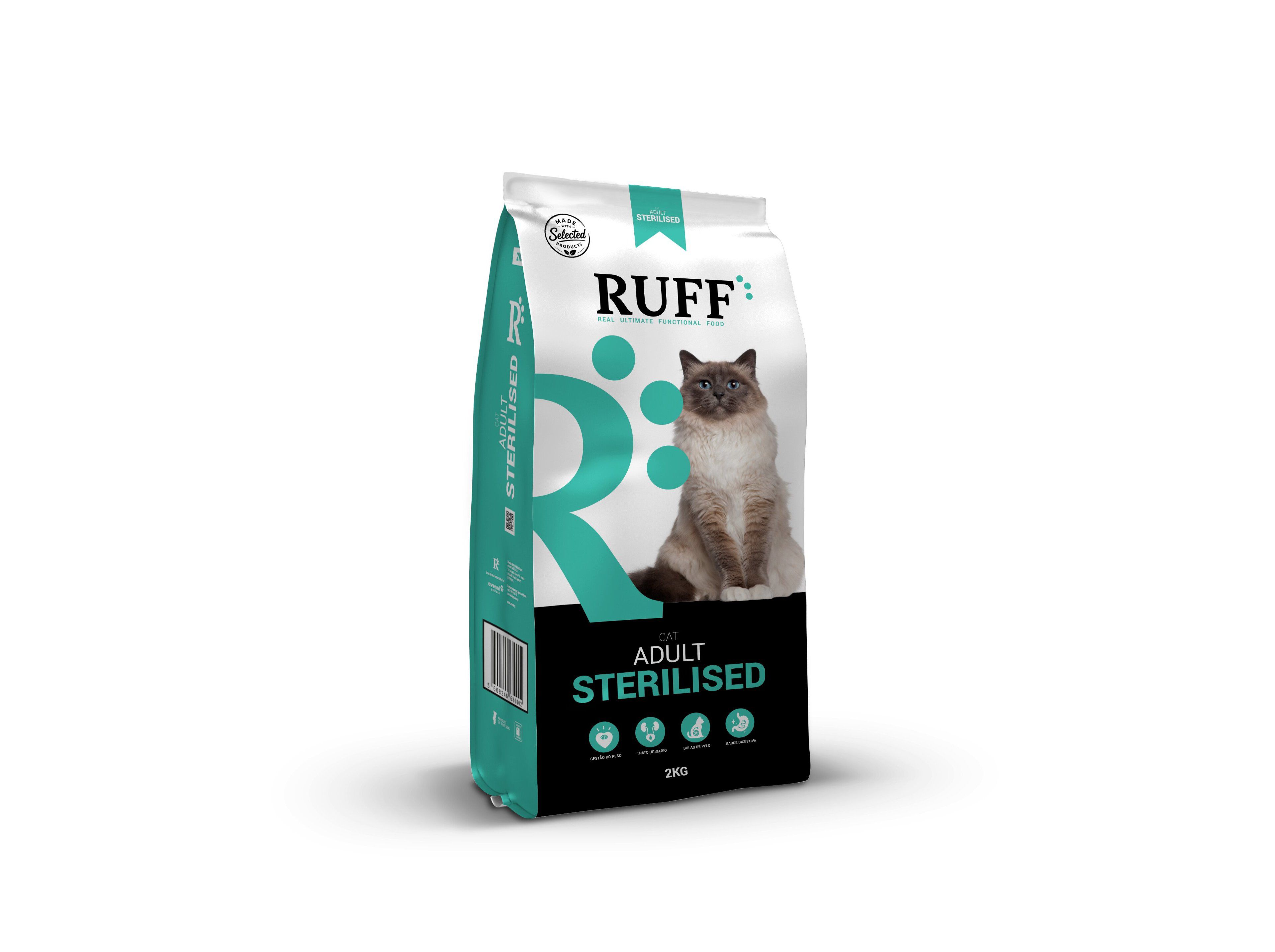 RA&Ccedil;&Atilde;O PARA GATO RUFF ESTERILIZADO 2KG image number 1