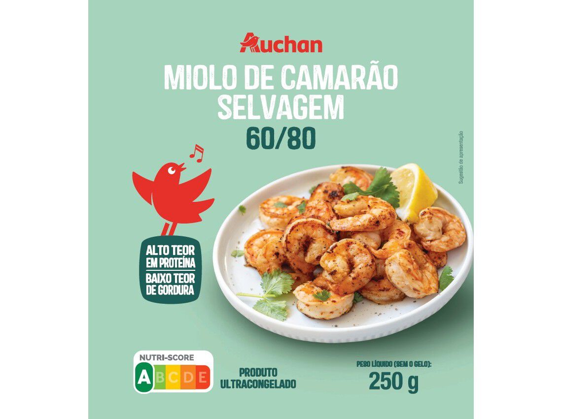 MIOLO DE CAMAR&Atilde;O AUCHAN SELVAGEM 60/80 250G