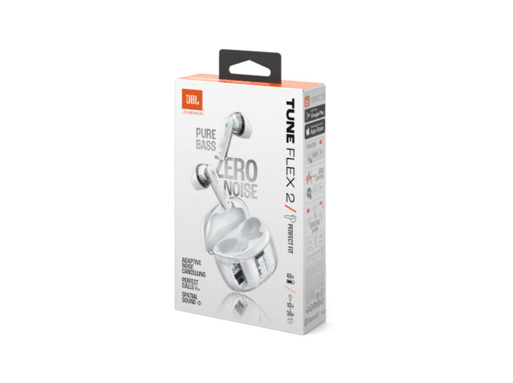 AURICULARES JBL TUNE FLEX 2 BRANCO GHOST image number 12