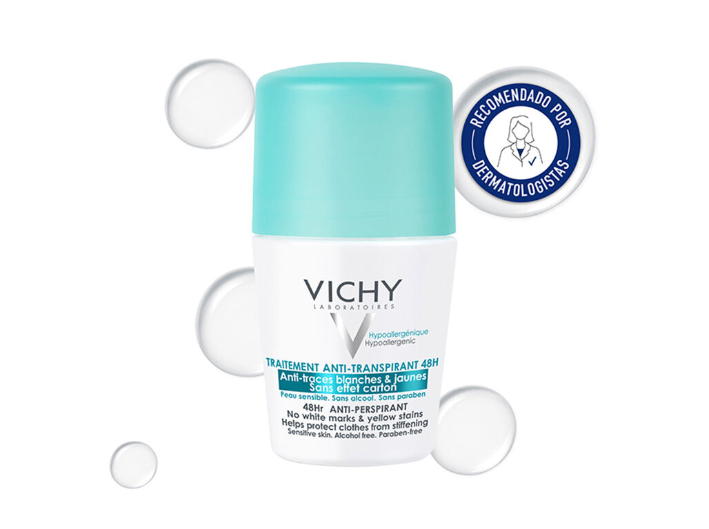 DESODORIZANTE VICHY ANTITRANSPIRANTE 48H MANCHAS 50ML