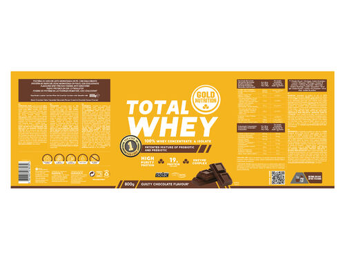 TOTAL WHEY GOLDNUTRITION CHOCOLATE 800 G image number 1
