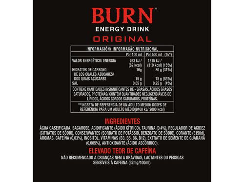 Bebida Burn Energética Lata 0.50l | Auchan