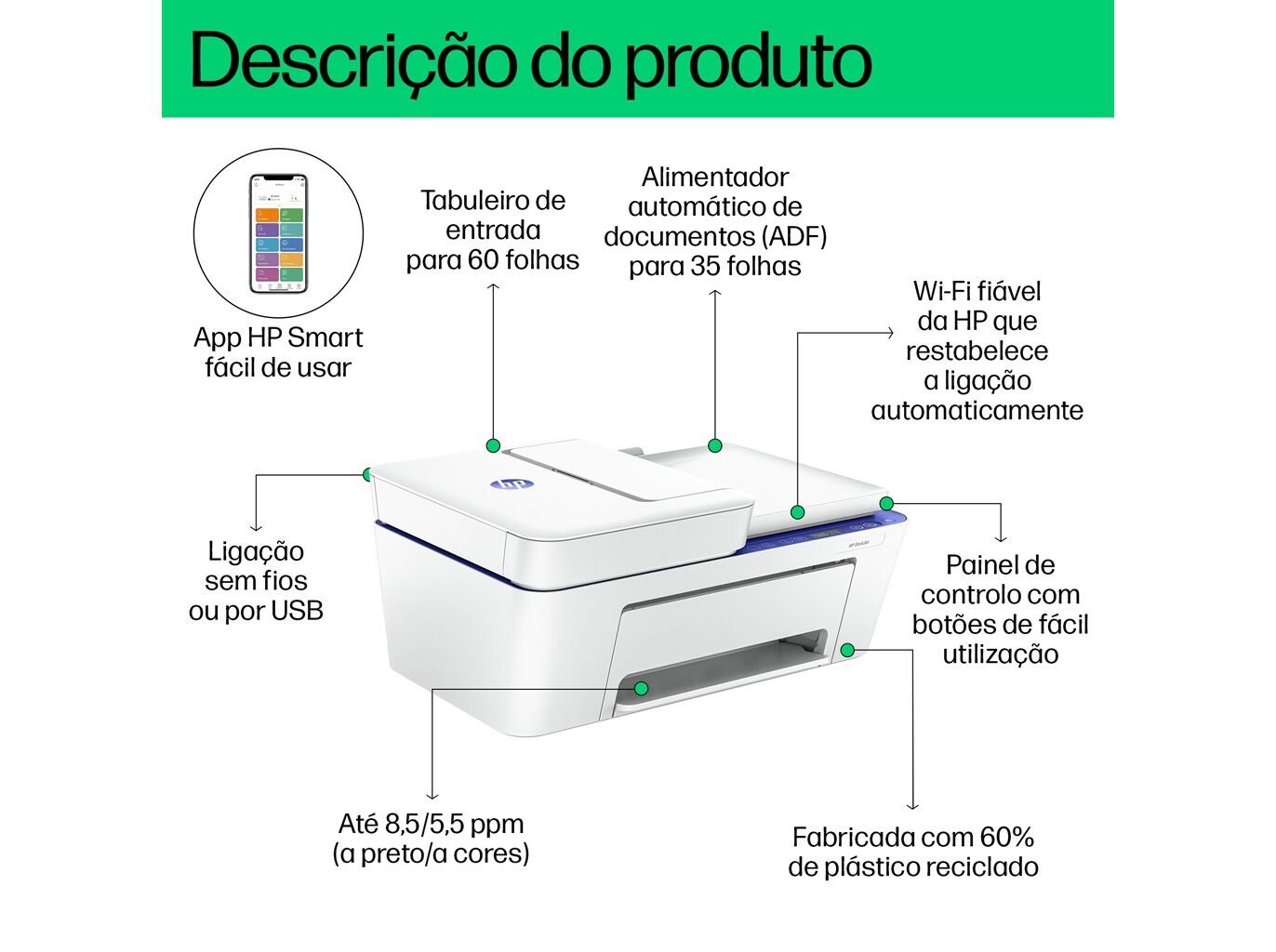 IMPRESSORA MULTIFUN&Ccedil;&Otilde;ES HP DESKJET 4230E image number 1