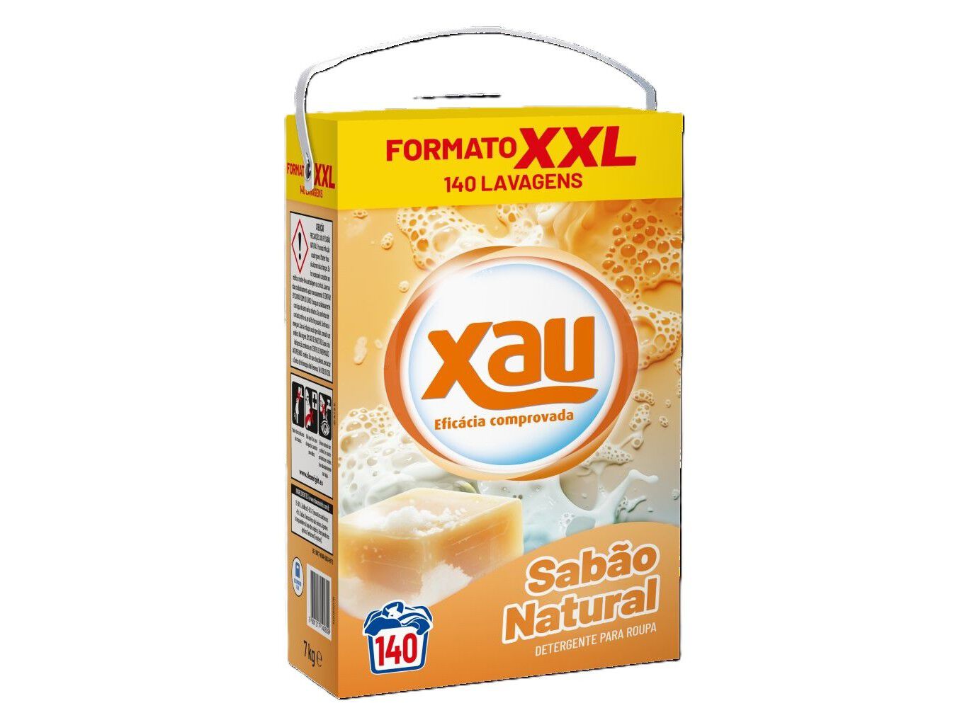 DET. ROUPA M&Aacute;Q. XAU SAB&Atilde;O NATURAL 140D