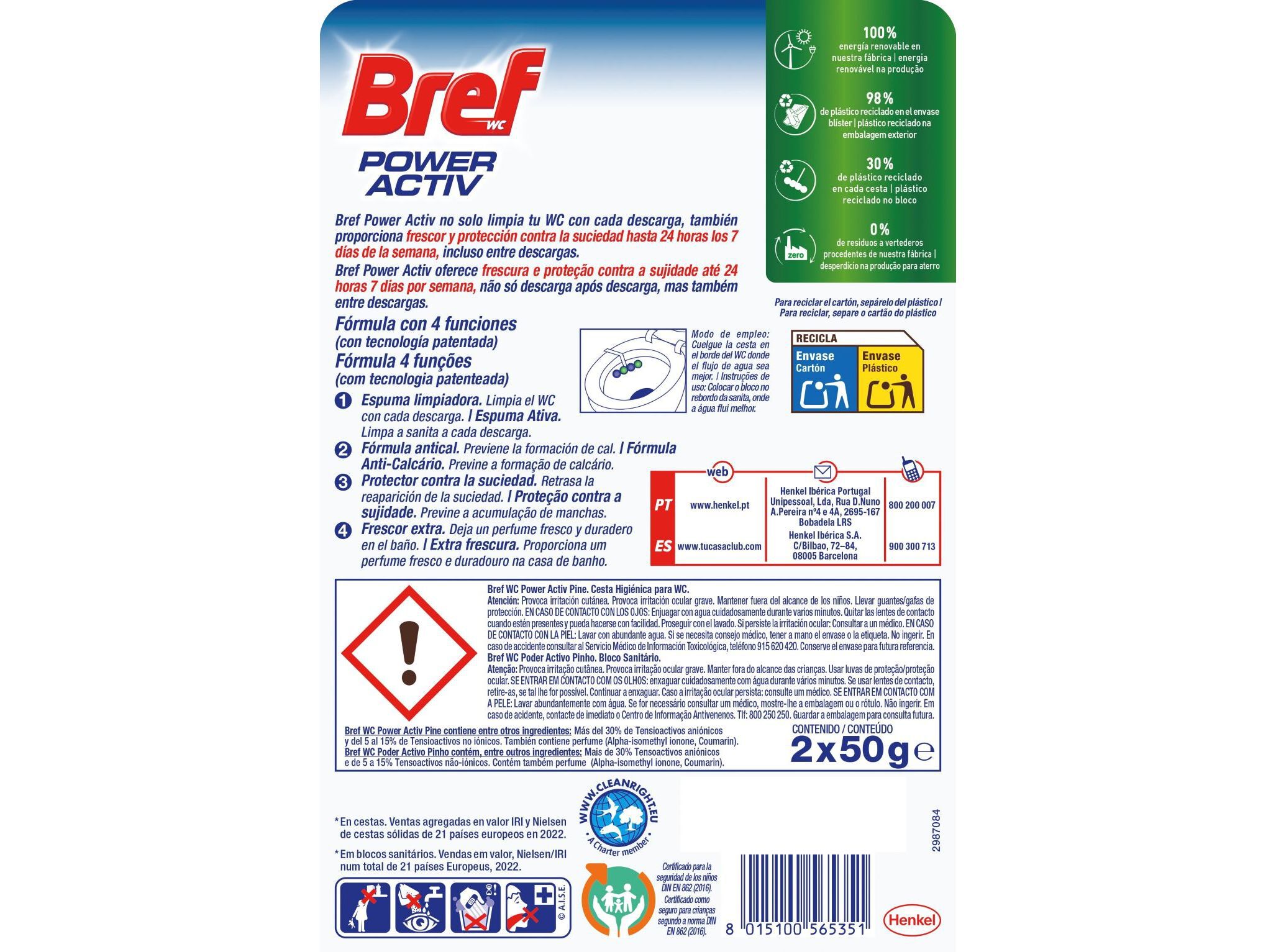 BLOCO BREF SONASOL SANIT&Aacute;RIO PODER ACTIVO PINHO 2 UN image number 1