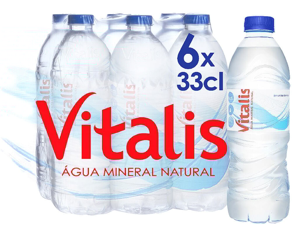 &Aacute;GUA VITALIS MINERAL 6X0.33L image number 0