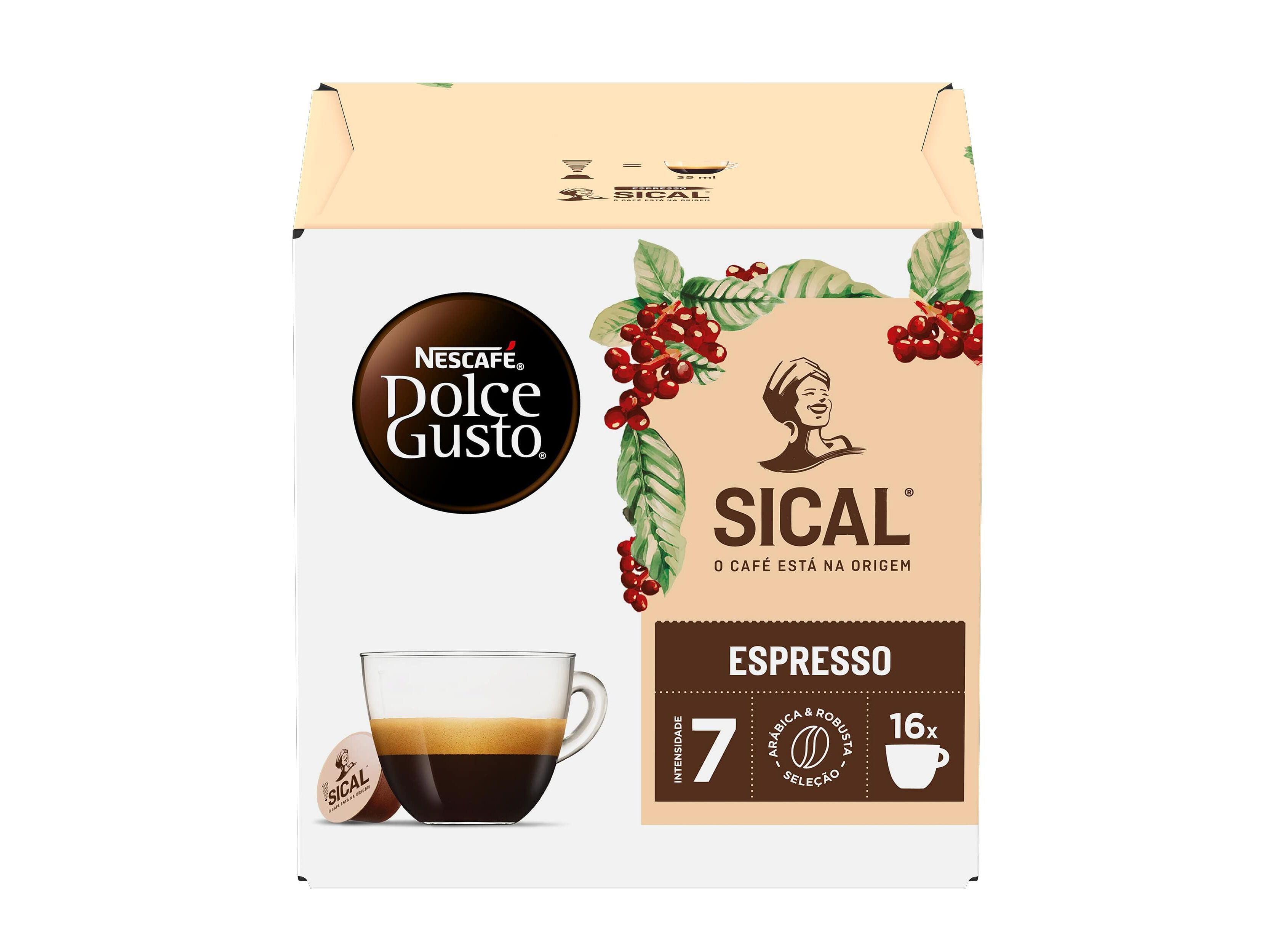 C&Aacute;PSULAS DOLCE GUSTO CAF&Eacute; SICAL 16 UN
