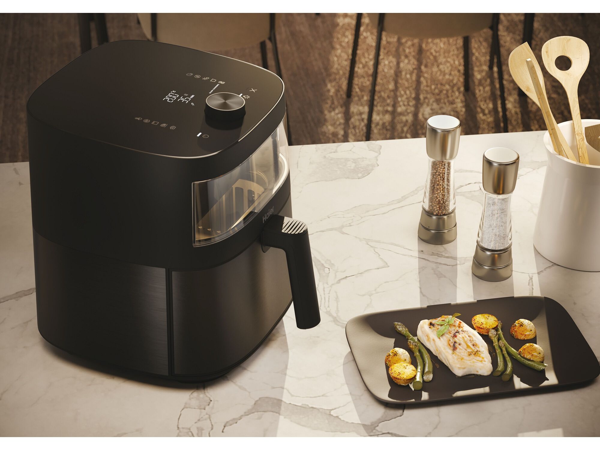 FRITADEIRA SEM &Oacute;LEO HAIER HAF5TWA3 011 S&Eacute;RIE 5 (7L COM ACESS&Oacute;RIOS) image number 9