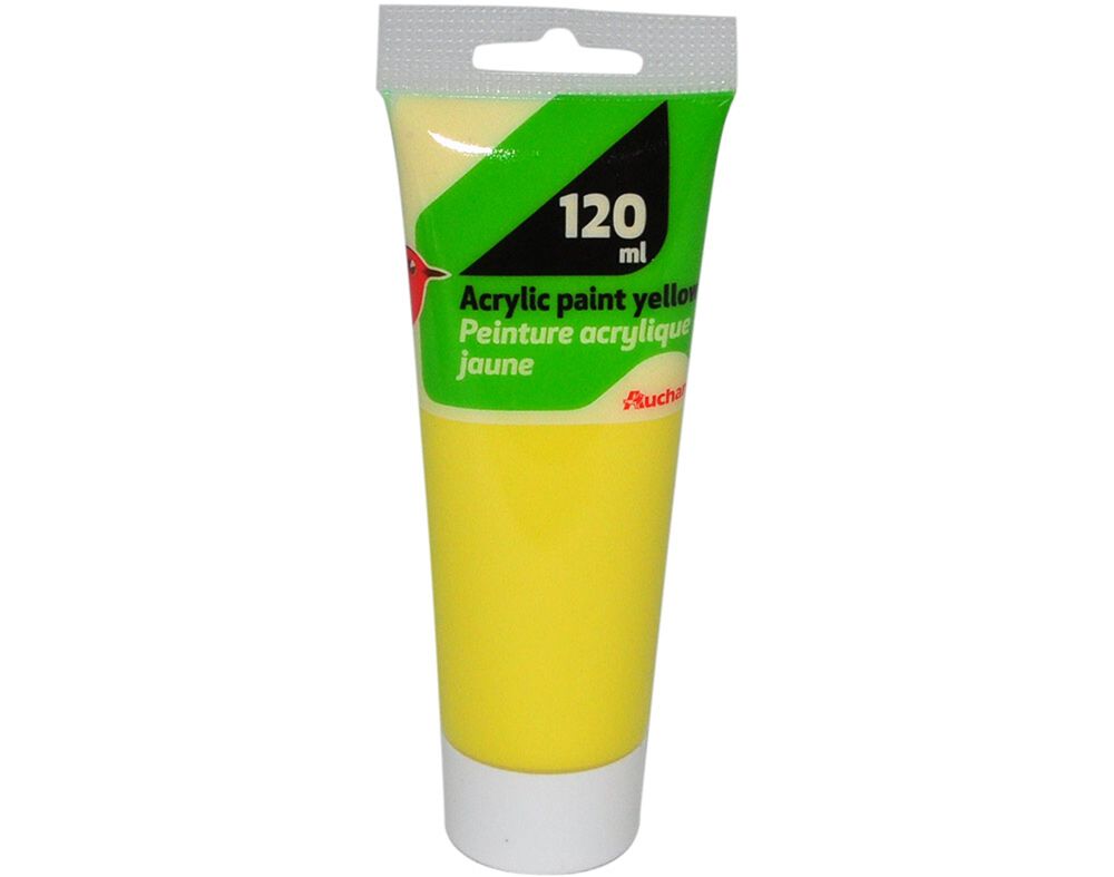 TINTA ACR&Iacute;LICA AUCHAN AMARELO 120ML