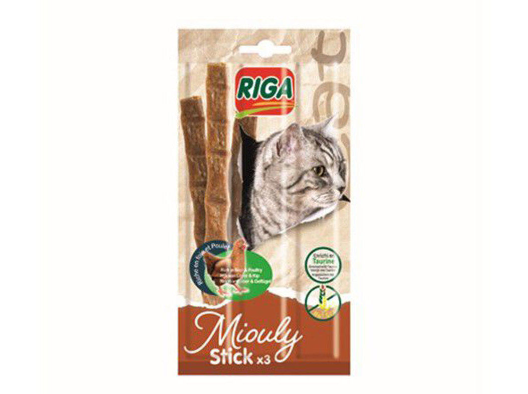 SNACKS PARA GATO RIGA MIOULY GRAIN FREE COM FRANGO PACK 3UNIDADES image number 0