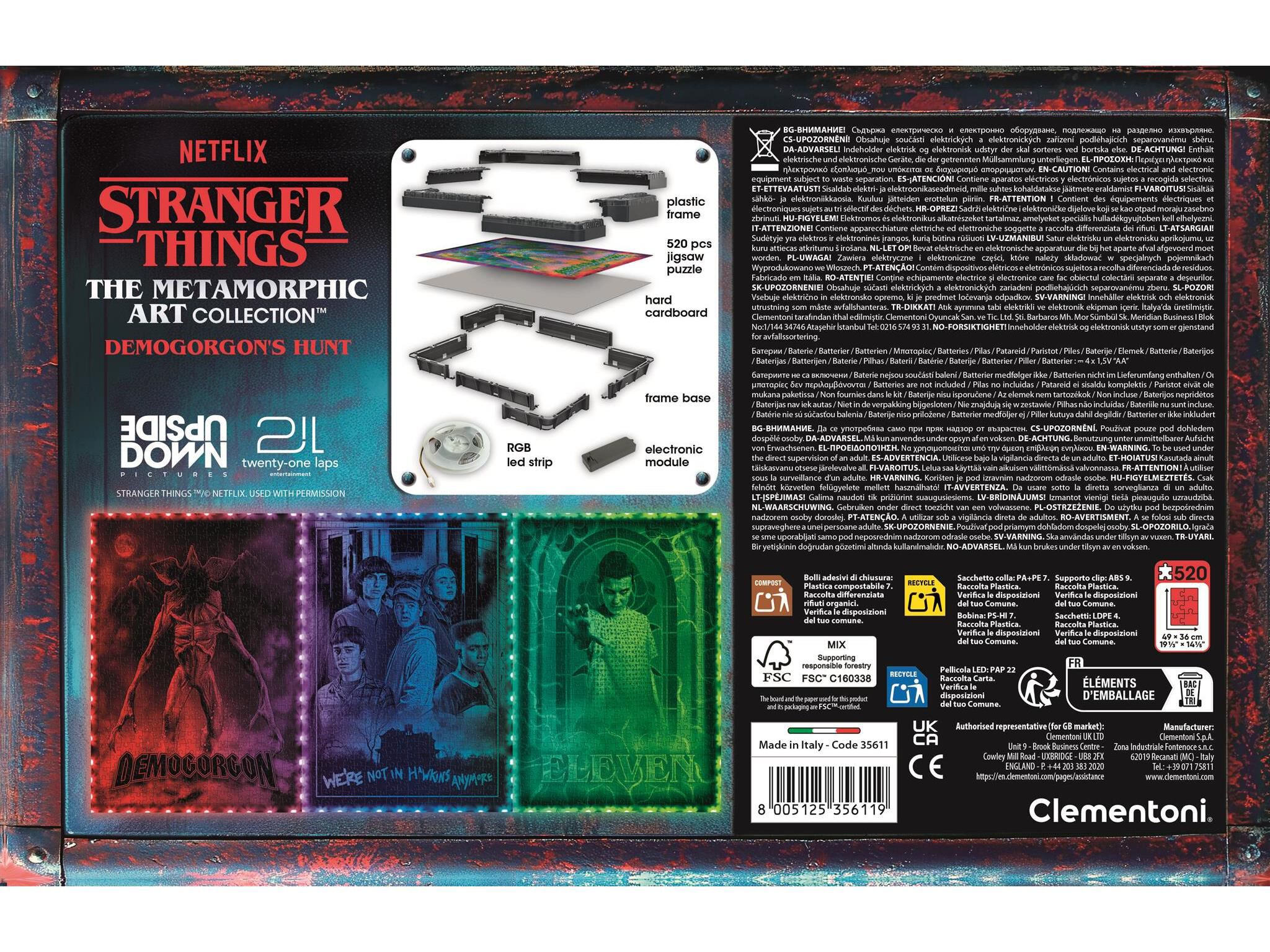 STRANGER THINGS CLEMENTONI DEMOGORGONS HUNT 520 PE&Ccedil;AS image number 2