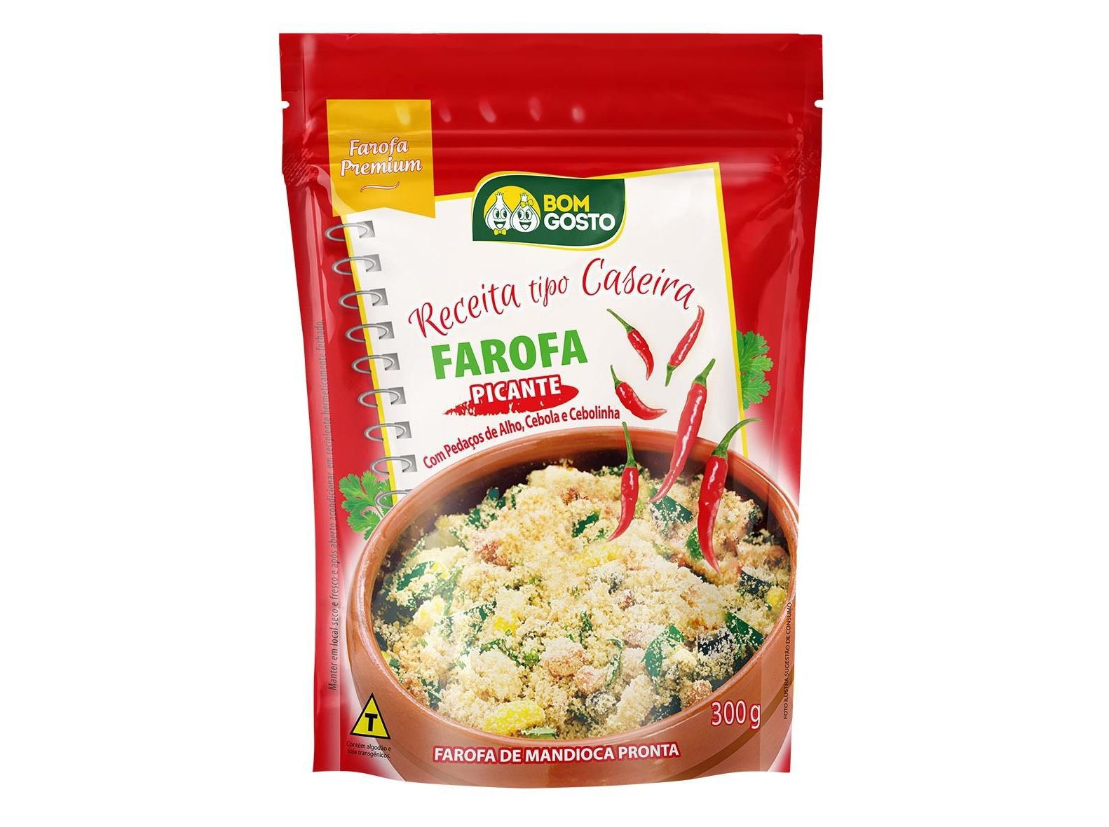FAROFA CASEIRA BOM GOSTO PICANTE 300G