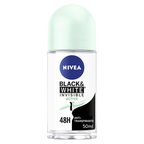 Desodorizante Roll-on Invisible for Black & White Active NIVEA 50 ml image number 0
