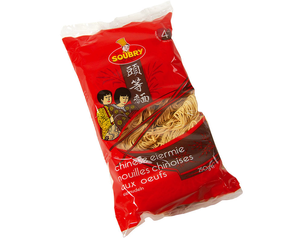 MASSA NOODLES CHINESA SOUBRY COM OVO 250G