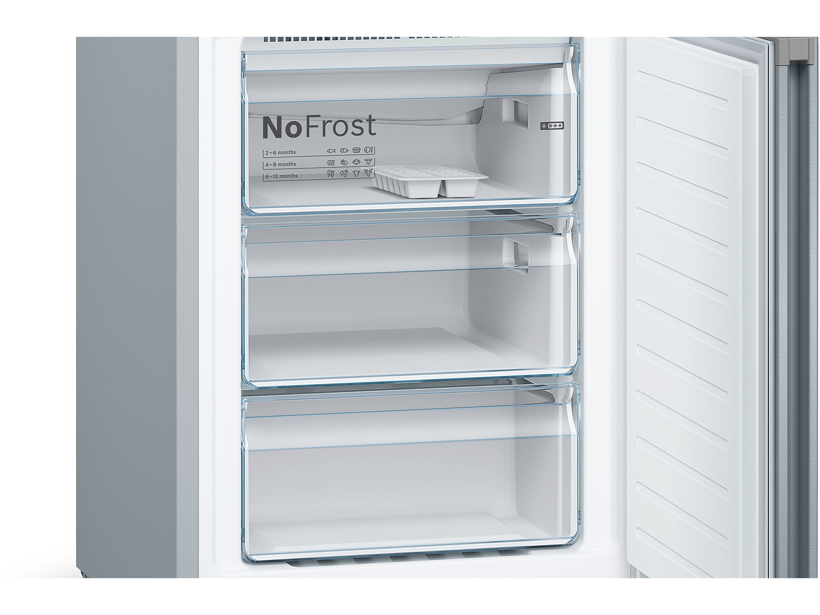 FRIGOR&Iacute;FICO COMBINADO BOSCH KGN36VIDB (NO FROST D 186CM 326L INOX) image number 1
