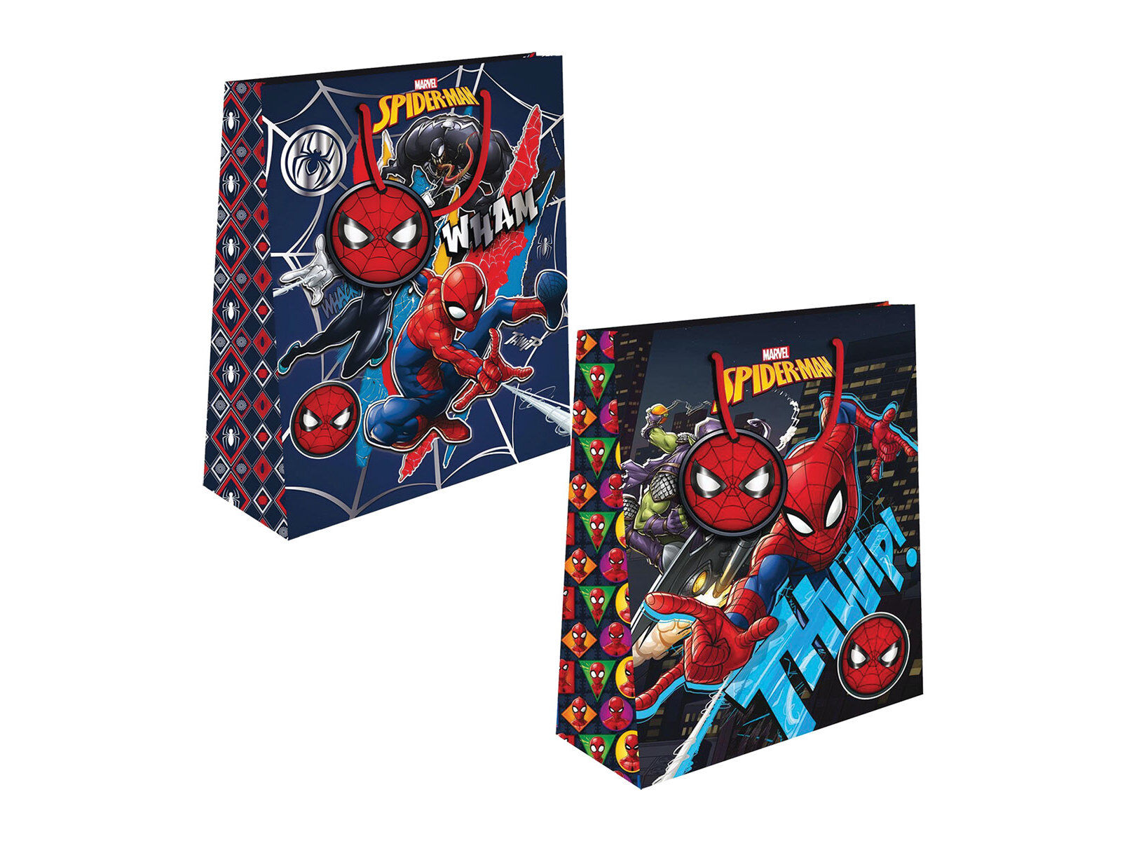 SACO EMBRULHO SPIDER-MAN GRANDE 33X45X10CM MODELOS SORTIDOS image number 1