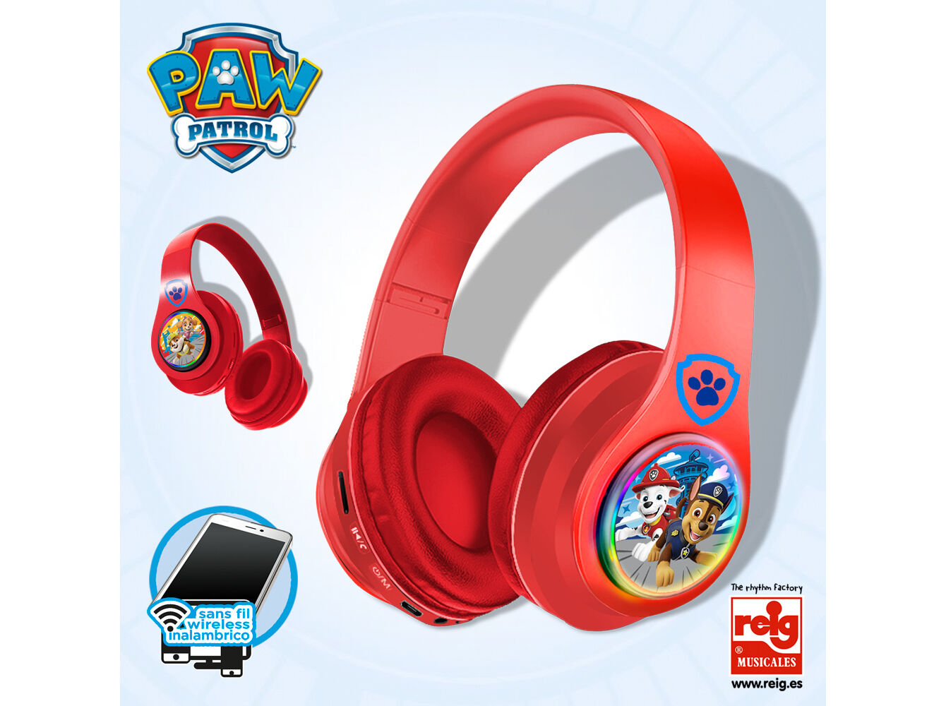 AUSCULTADOR PATRULHA PATA SEM FIO