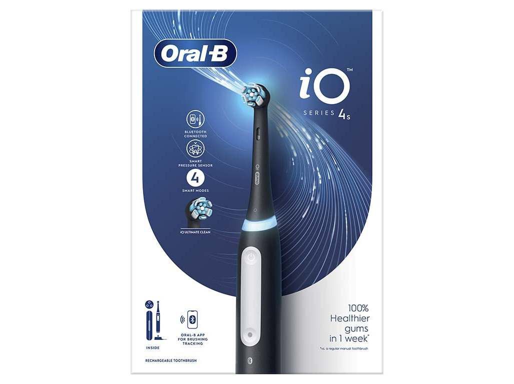 ESCOVA DE DENTES EL&Eacute;TRICA ORAL-B IO 4 S PRETA image number 1