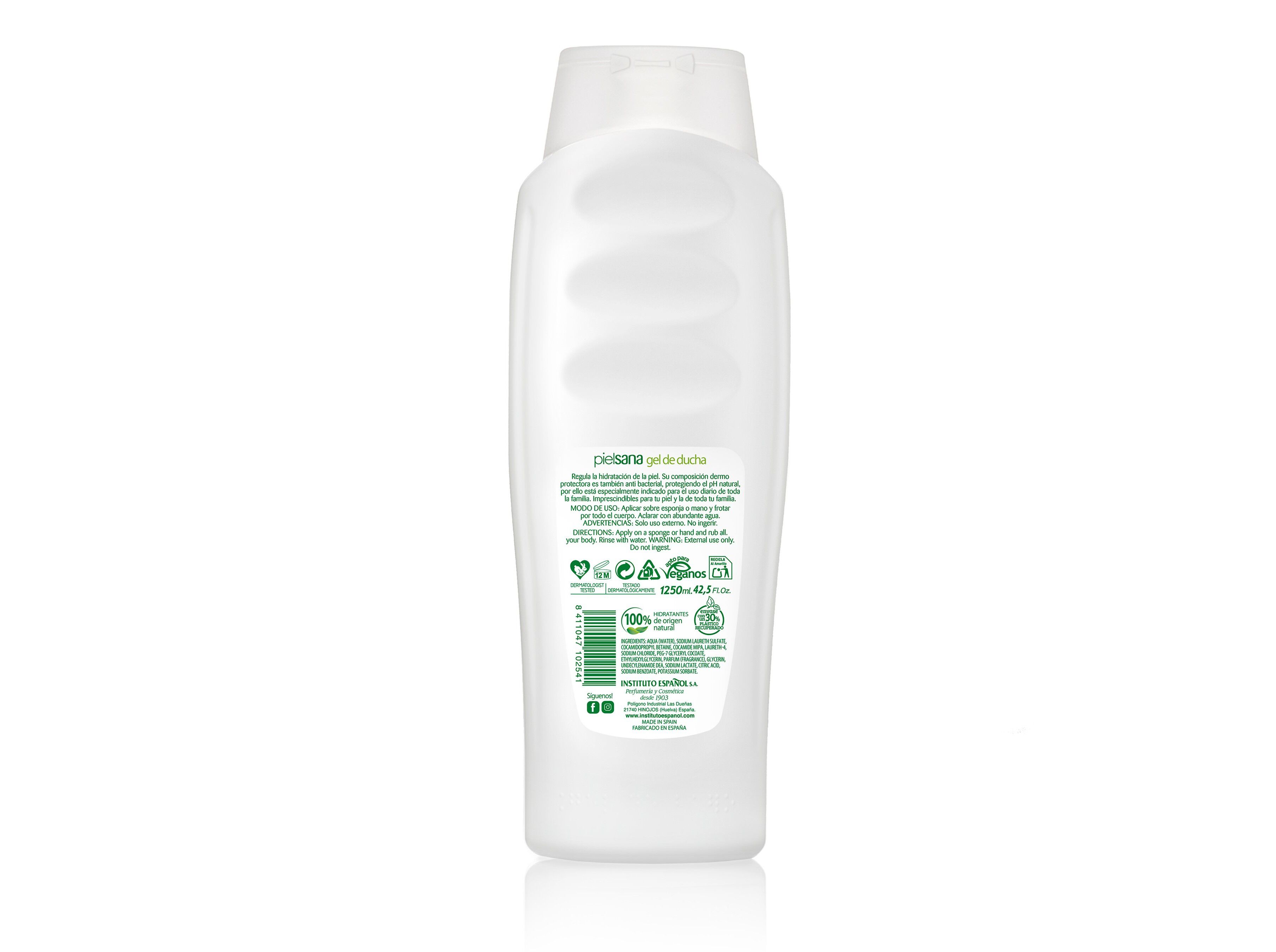 GEL DE BANHO INSTITUTO ESPA&Ntilde;OL PELE SAUDAVEL 1250ML image number 1