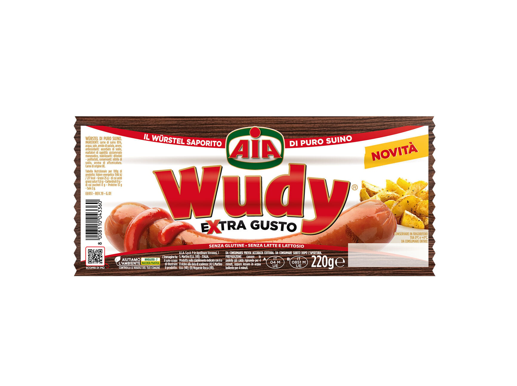 SALSICHAS WUDY EXTRAGUSTO 220 G image number 0