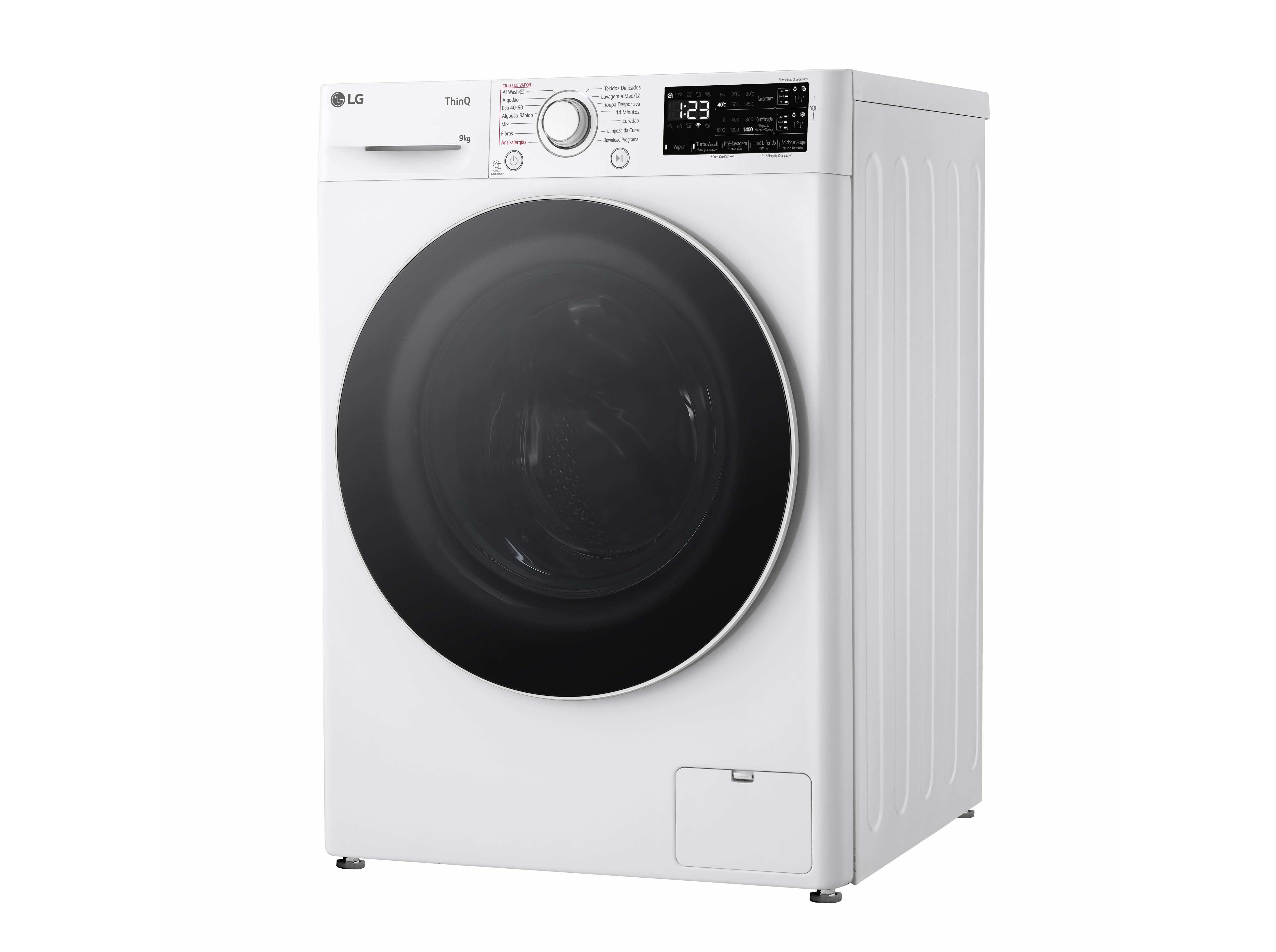 M&Aacute;QUINA LAVAR ROUPA LG F4WR3509A0W BRANCO A 9KG image number 1