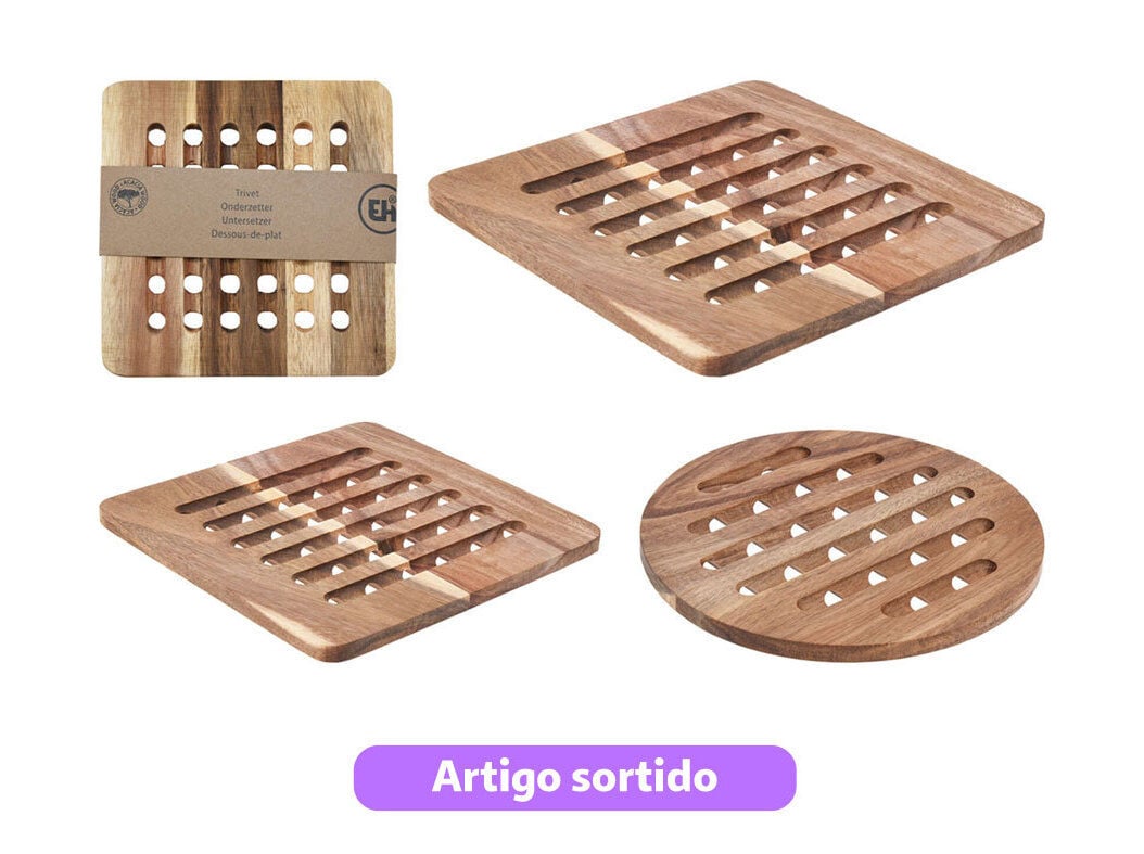 BASE PARA QUENTES EM MADEIRA MODELOS SORTIDOS