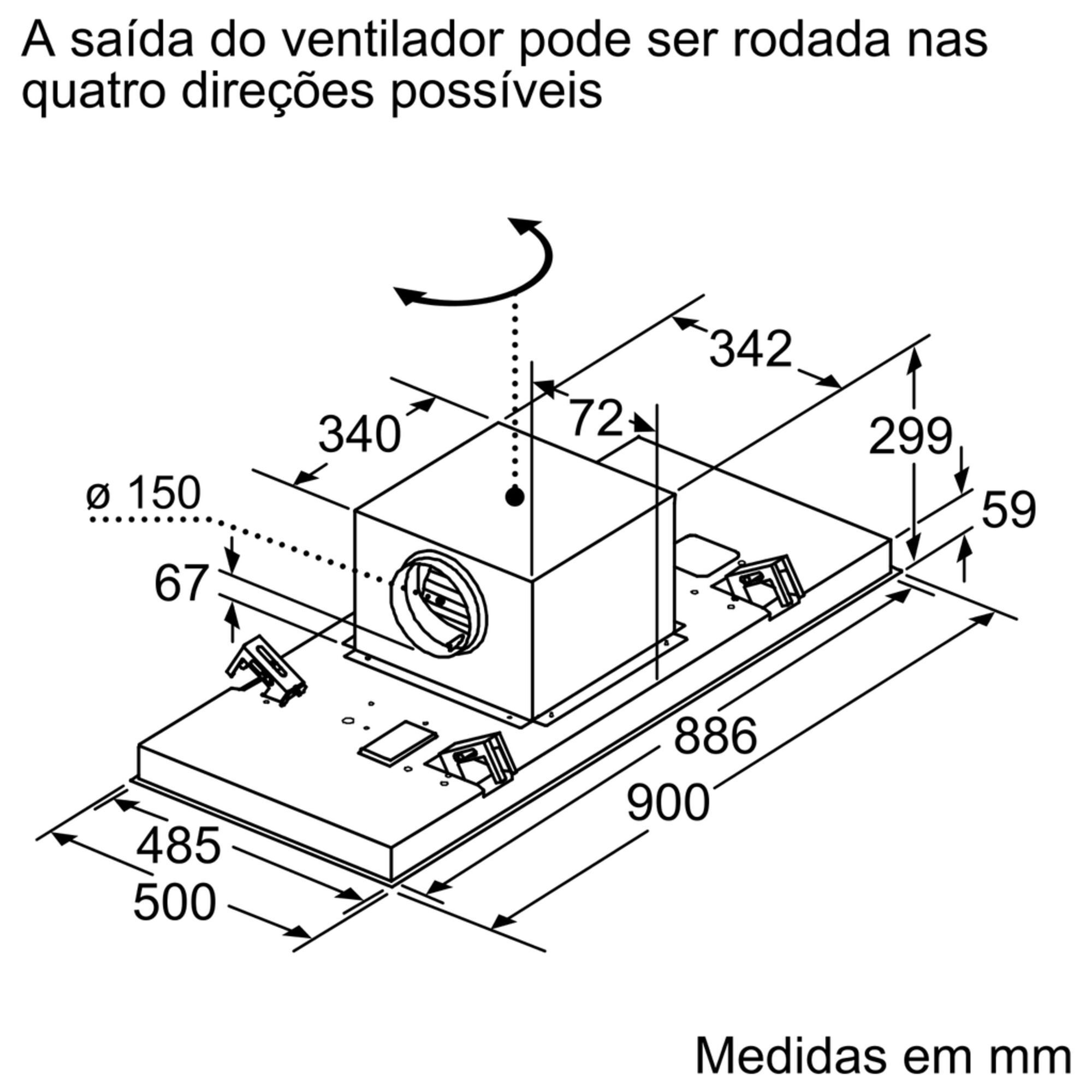 EXAUSTOR DE TECTO SIEMENS LR97CAQ50 A 90 CM image number 2