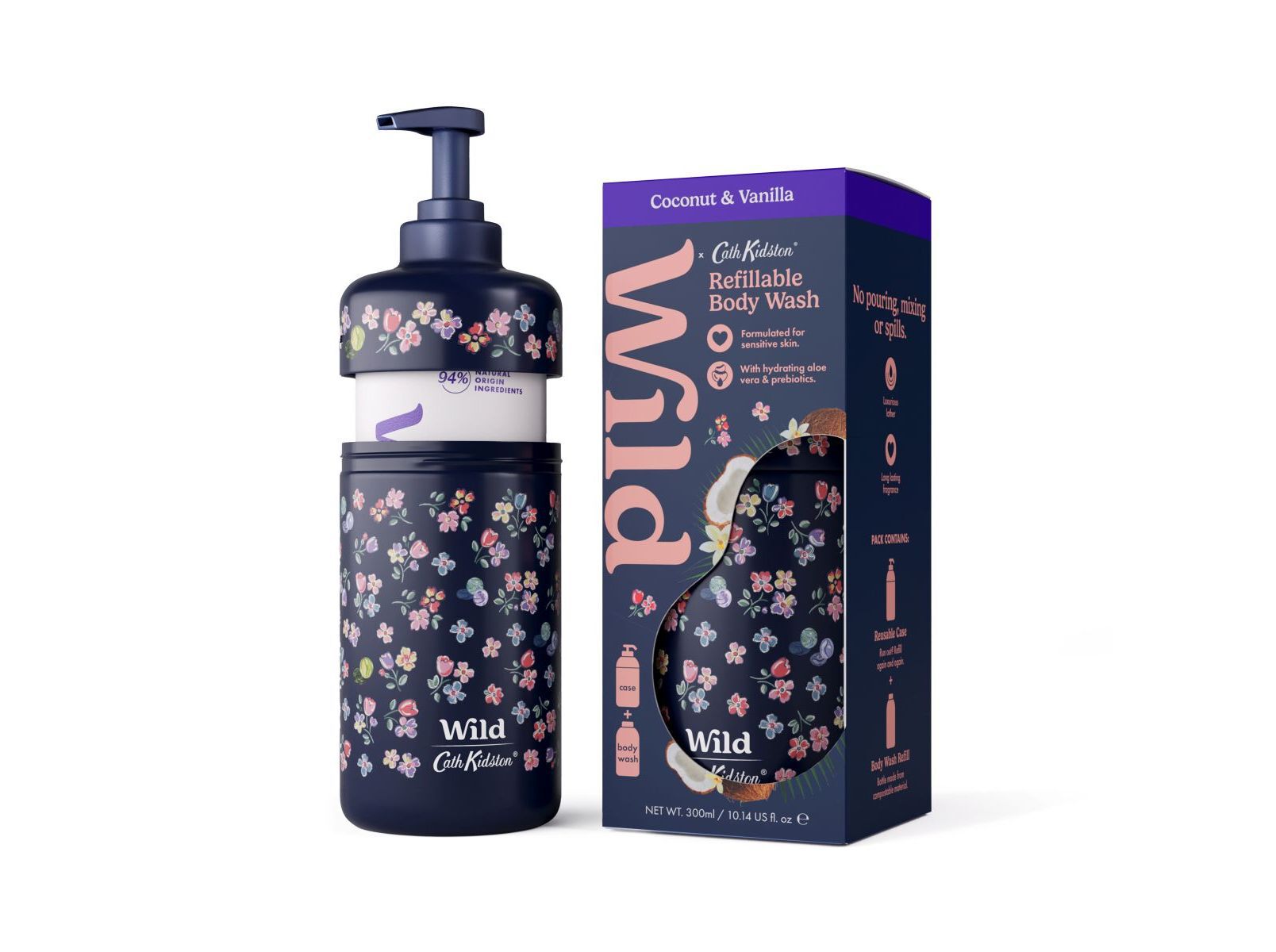 KIT GEL BANHO WILD C&Ocirc;CO BAUNILHA 300ML image number 0