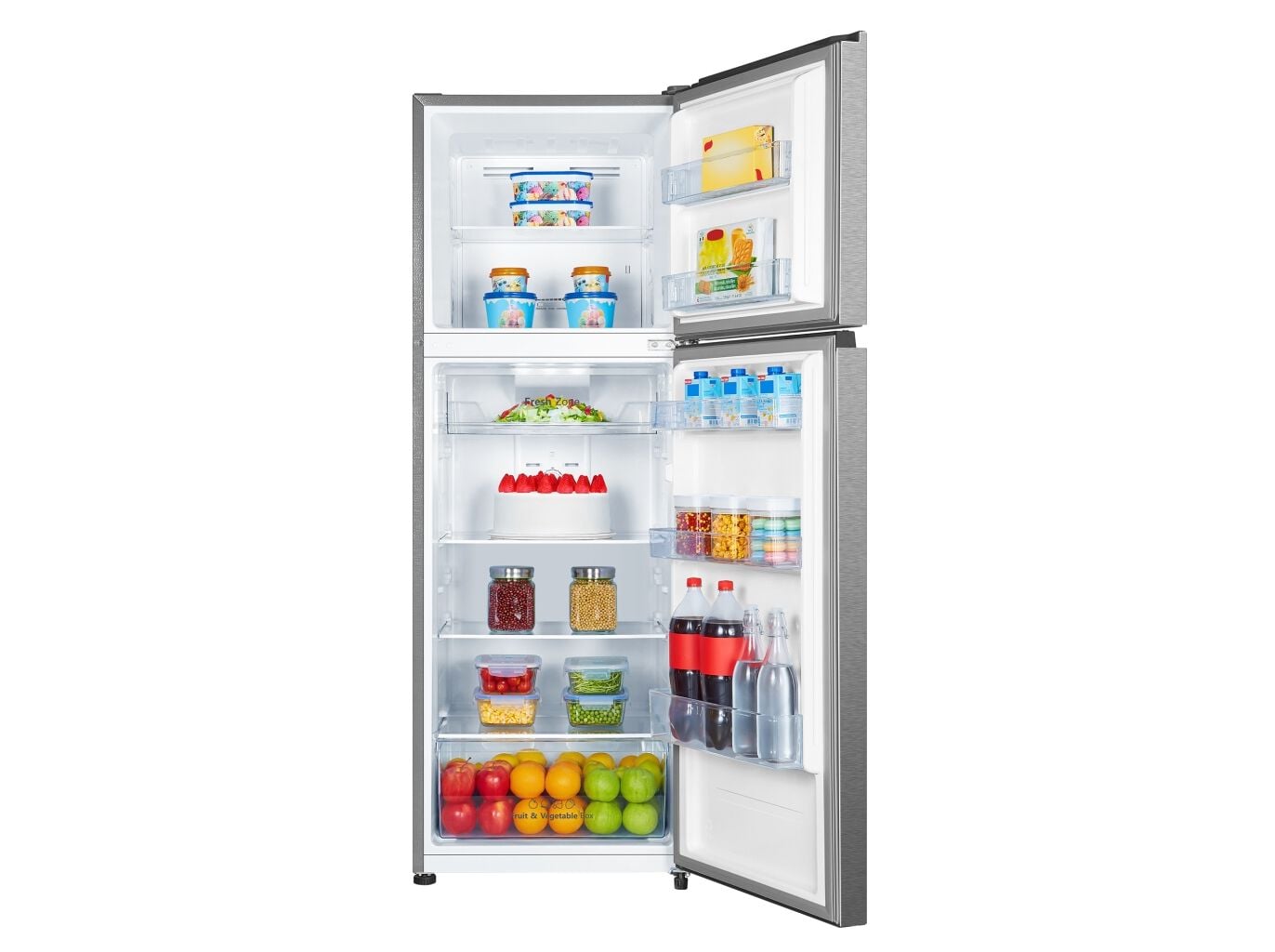 FRIGOR&Iacute;FICO 2 PORTAS HISENSE RT422N4ACE (NO FROST E 169CM 325L LOOK INOX image number 1