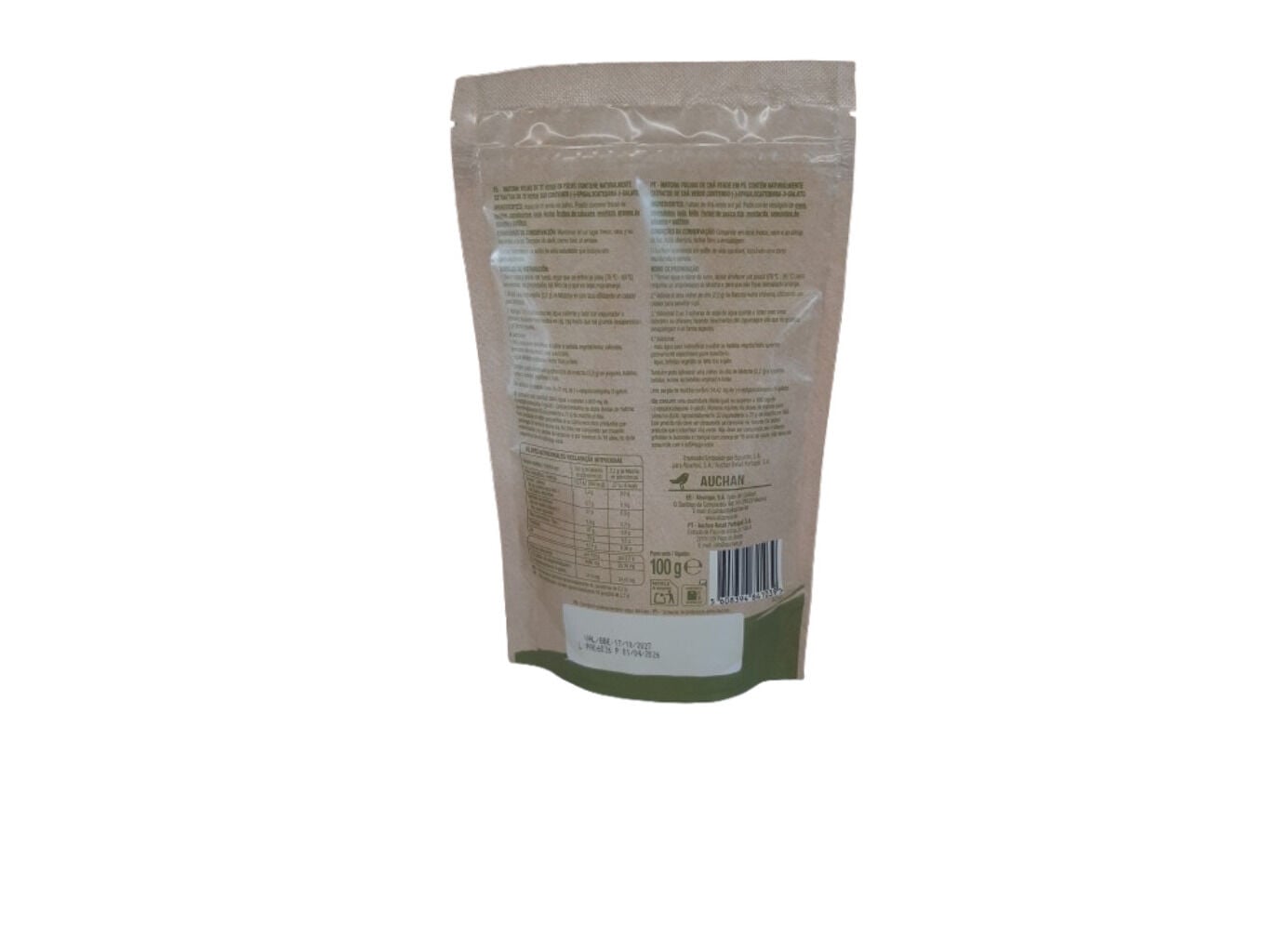 MATCHA AUCHAN EM P&Oacute; 100G