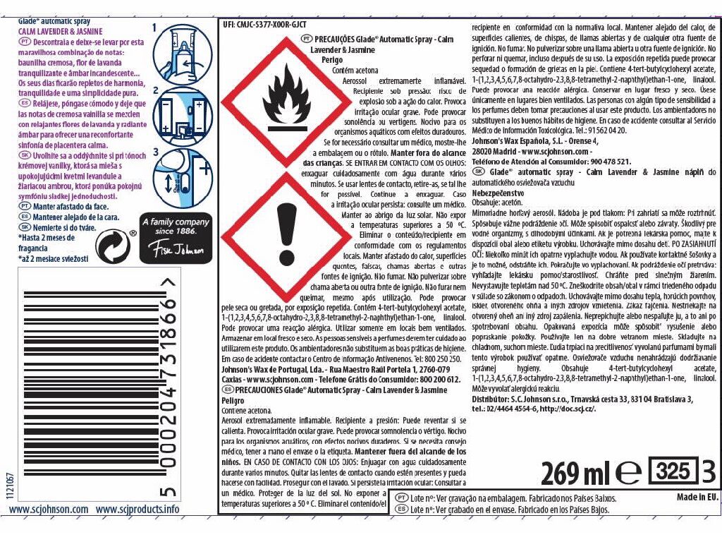 AMBIENTADOR GLADE RECARGA LAVANDA 2X269ML image number 1