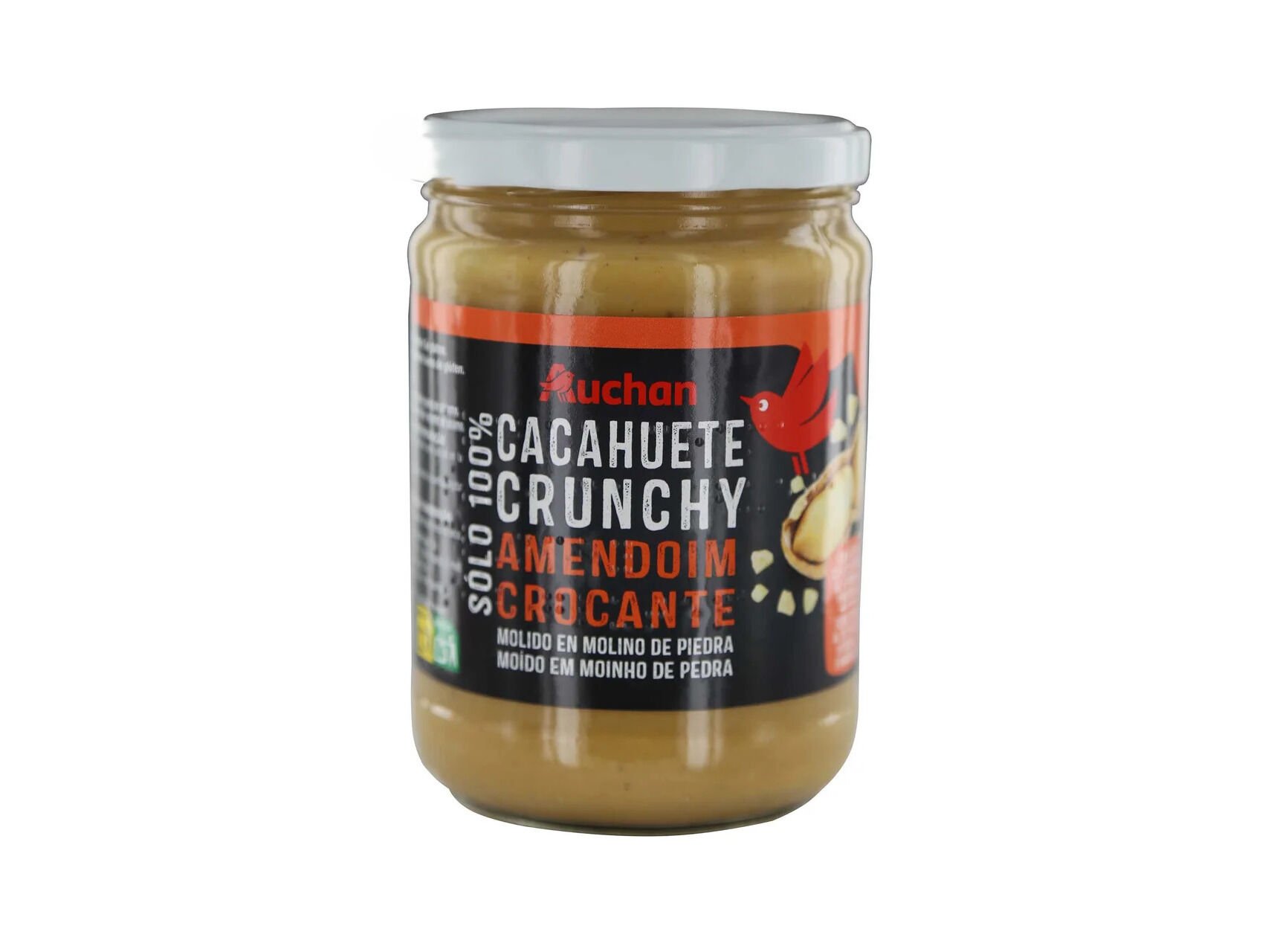 MANTEIGA AMENDOIM AUCHAN 100% & CROCANTE 500G