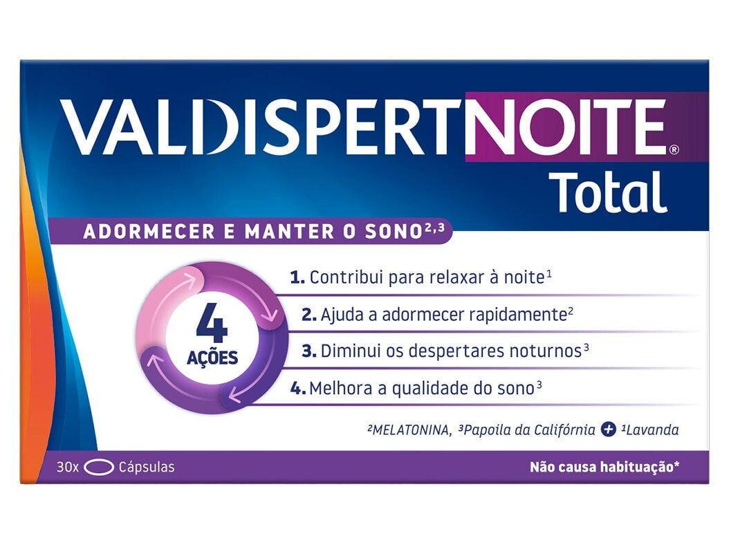SUPLEMENTO VALDISPERT NOITE TOTAL 30 CAPSULAS