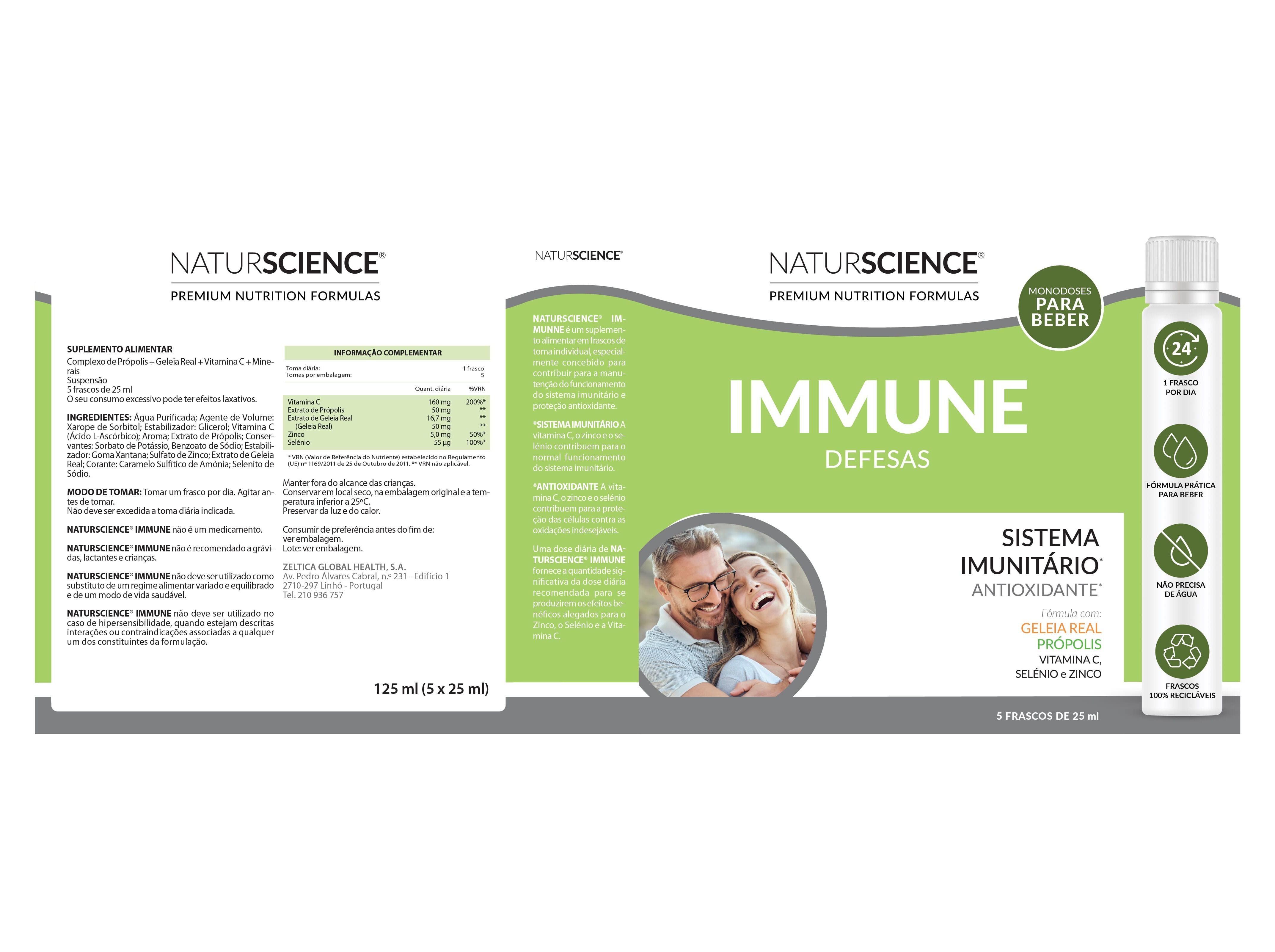 SUPLEMENTO NATURSCIENCE IMMUNE 5X25ML image number 1