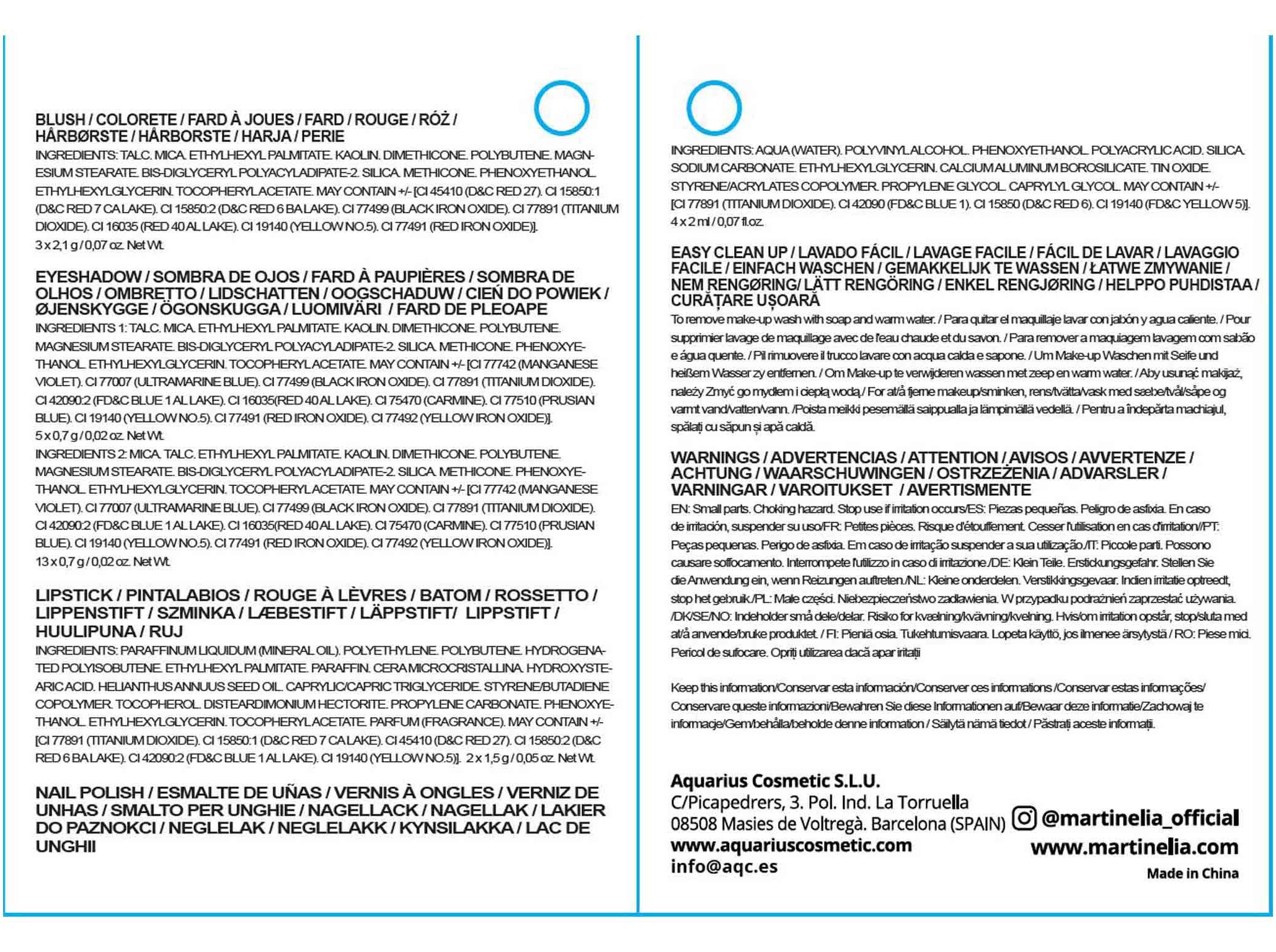 MALA MAQUILHAGEM MARTINELIA GLITTER image number 1